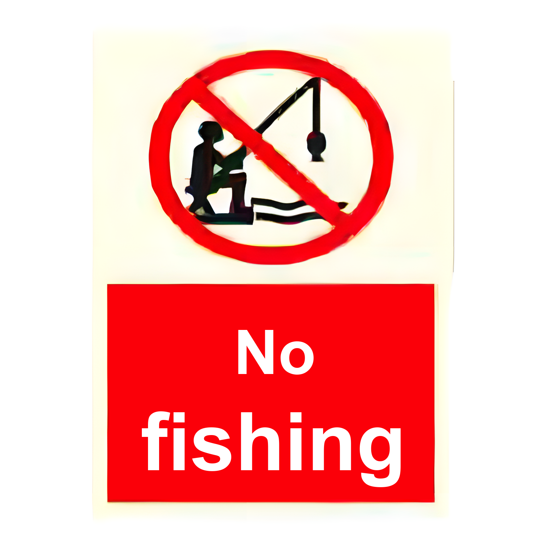 AS08 — No fishing | Aqua Safety Sign | Seasonlite