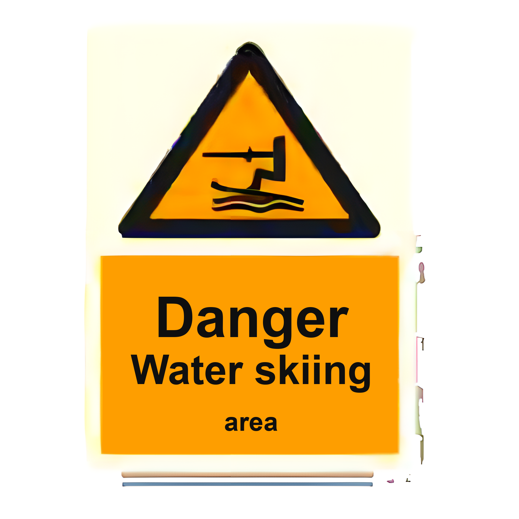 AS24 — Danger - water skiing area | Aqua Safety Sign | Seasonlite