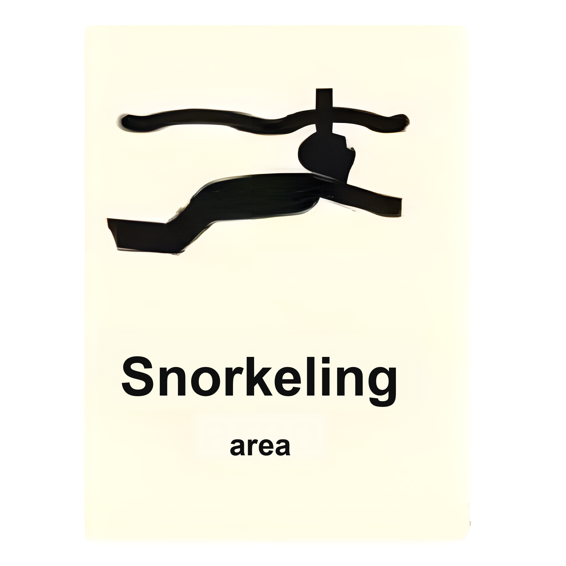 AS35 — Snorkeling area | Aqua Safety Sign | Seasonlite