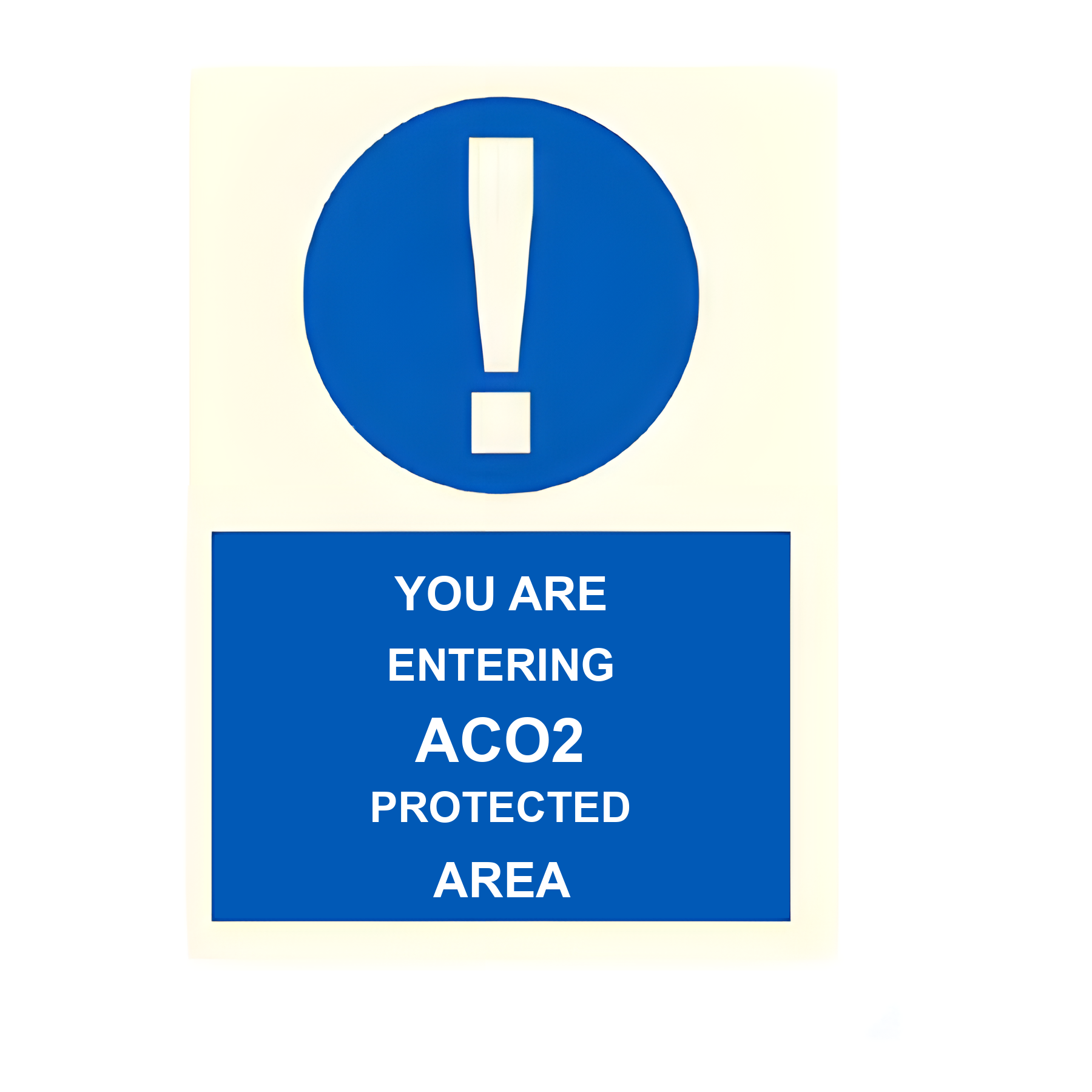 C03 — You are entering a CO2 protected area | Combination Sign | Seasonlite