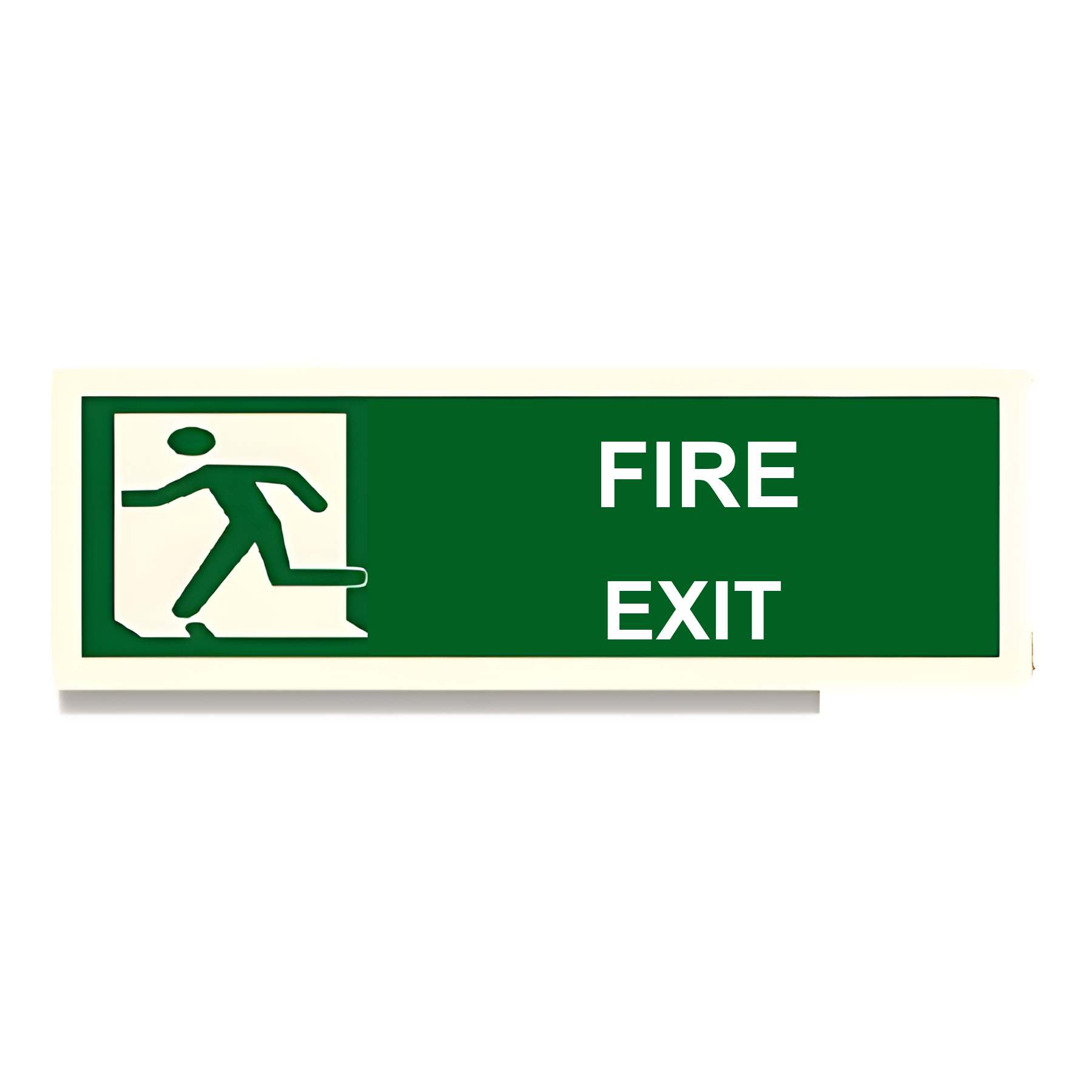 D08 — Fire Exit + running man right | Direction Sign | Seasonlite