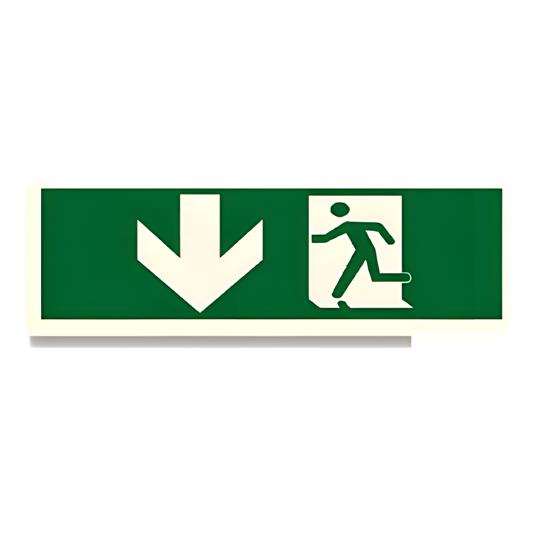 D103 — SWGS - arrow down + running man | Direction Sign | Seasonlite