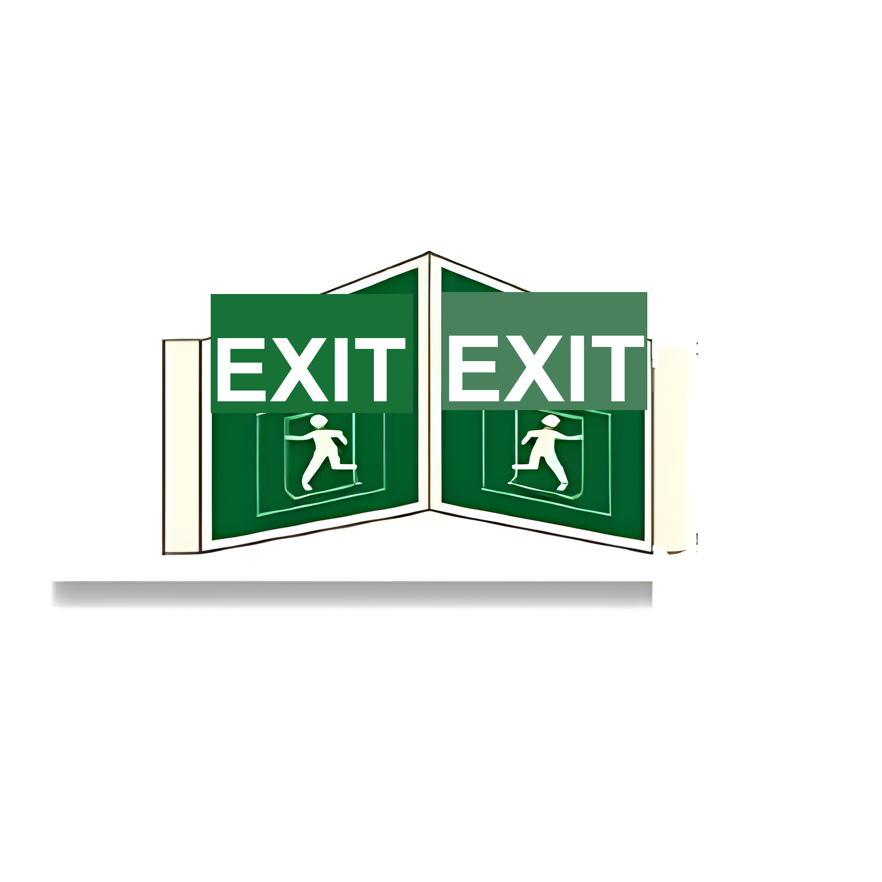 D71 — First aid cross (folded, two-sided) | Direction Sign | Seasonlite