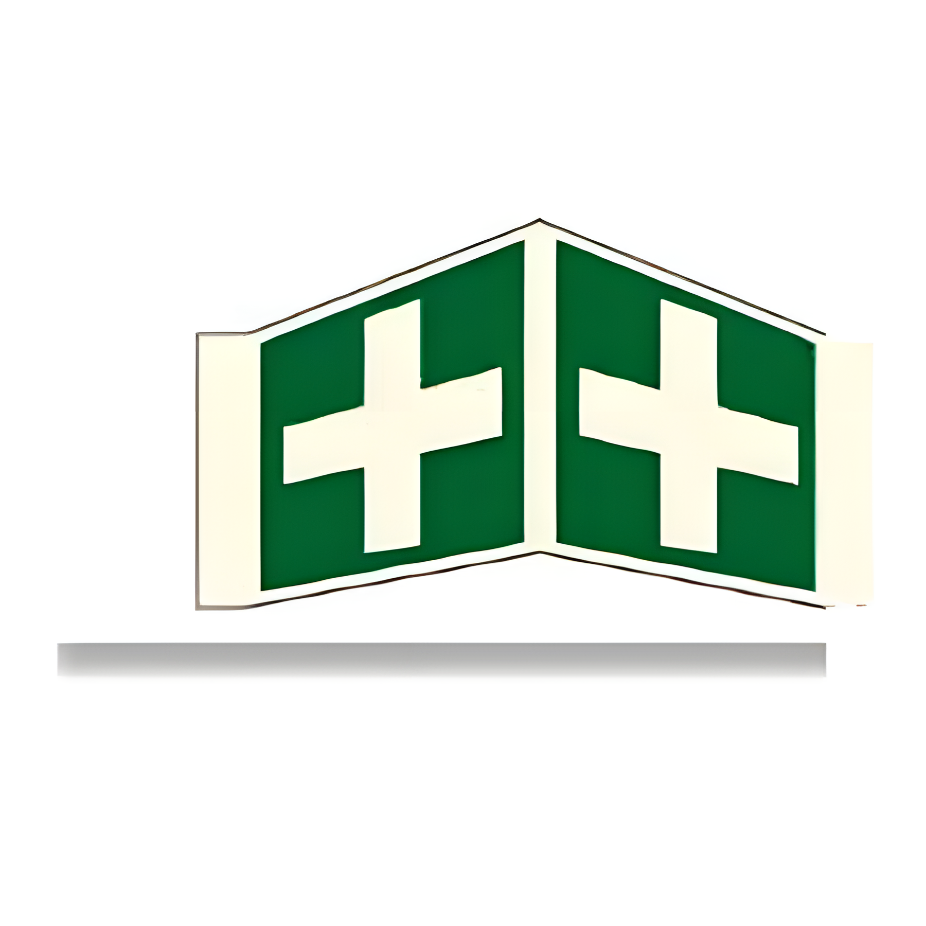 D74 — Emergency Exit + running man + arrow left | Direction Sign | Seasonlite