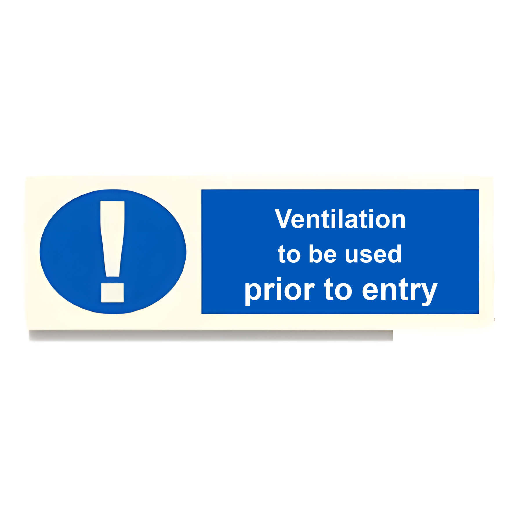 DER03 — Ventilation to be used prior to entry | Deck & Engine Room Sign | Seasonlite