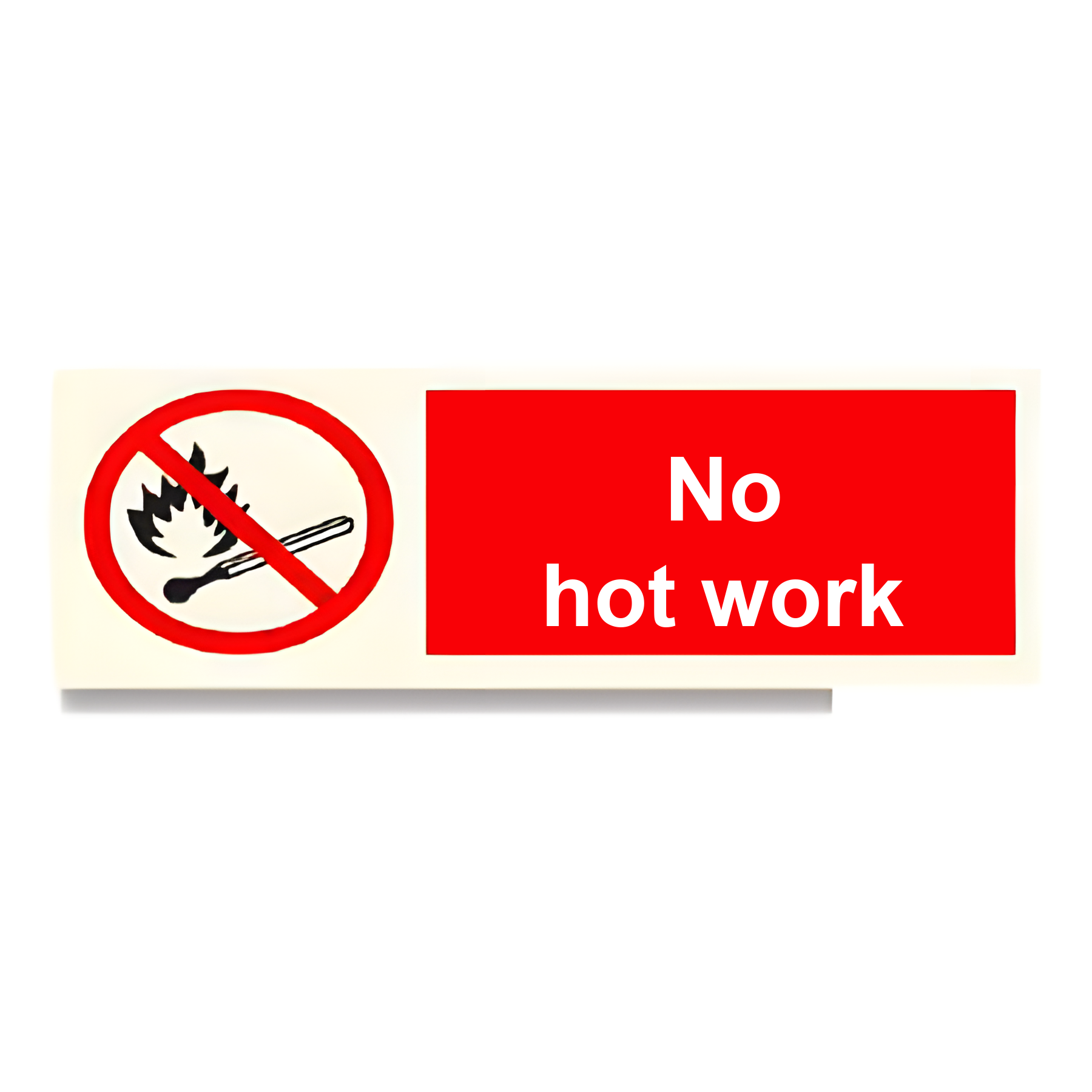 DER07 — No hot work | Deck & Engine Room Sign | Seasonlite