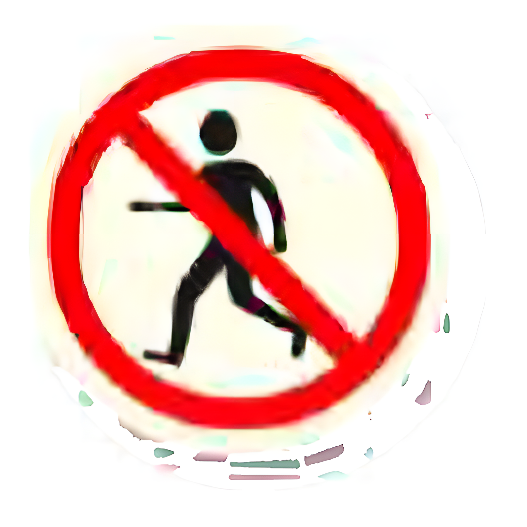DTS34 — No running | DOTS Route Marker | Seasonlite