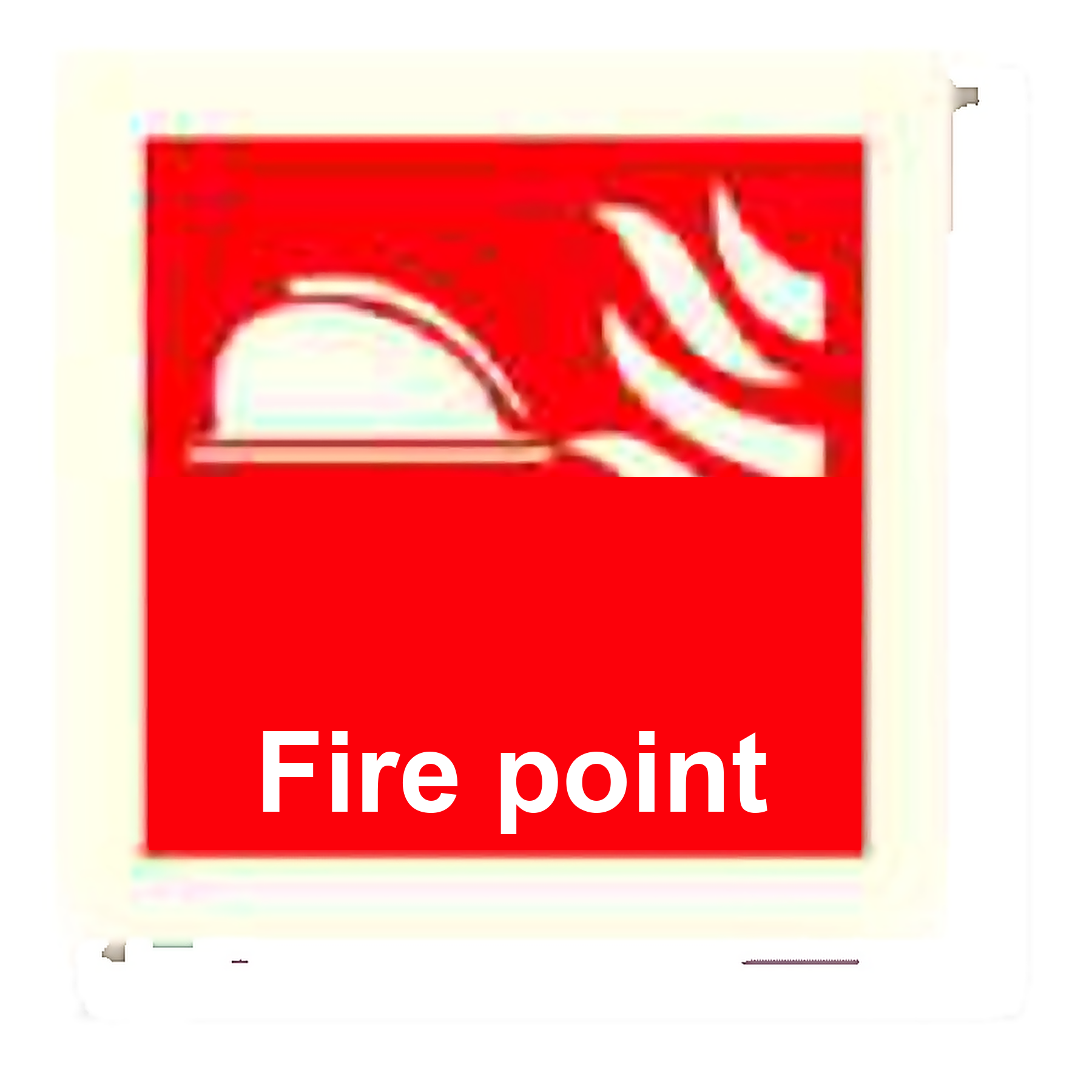 FE10 — Fire point (large icon) | Fire Equipment Sign | Seasonlite