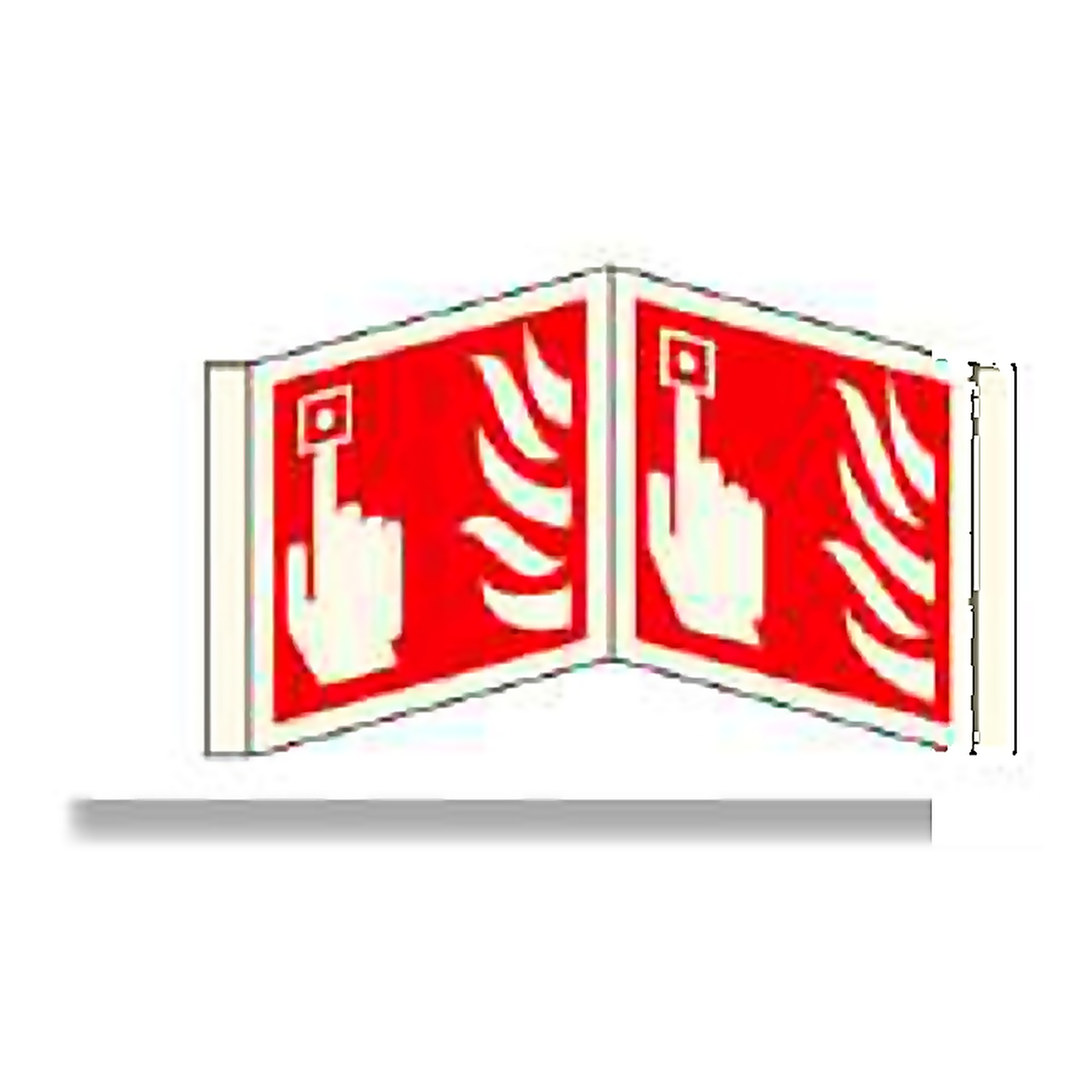 FE36 — Fire alarm call point (folded, two-sided) | Fire Equipment Sign | Seasonlite