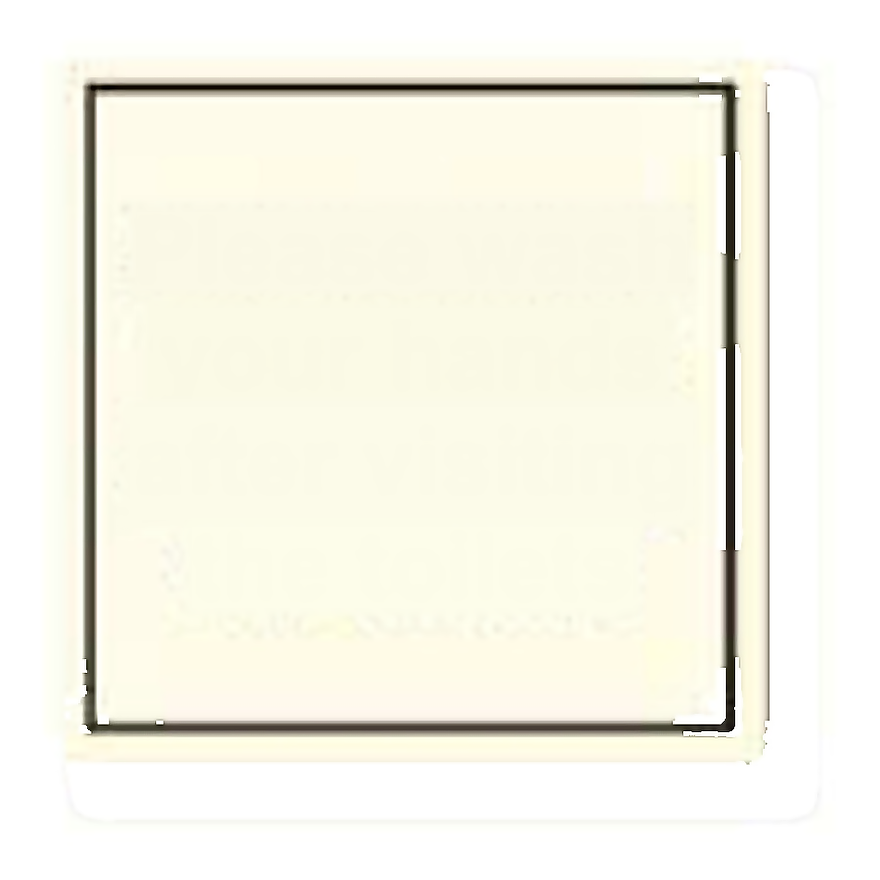 G25 — Please wash your hands after visiting the toilets | General Sign | Seasonlite