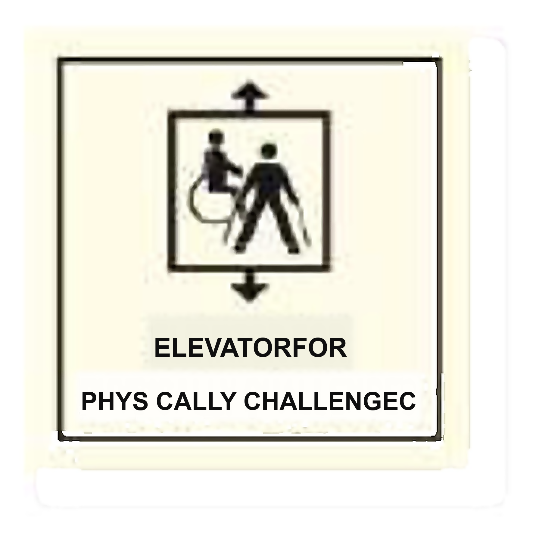G27 — Elevator for physically challenged | General Sign | Seasonlite