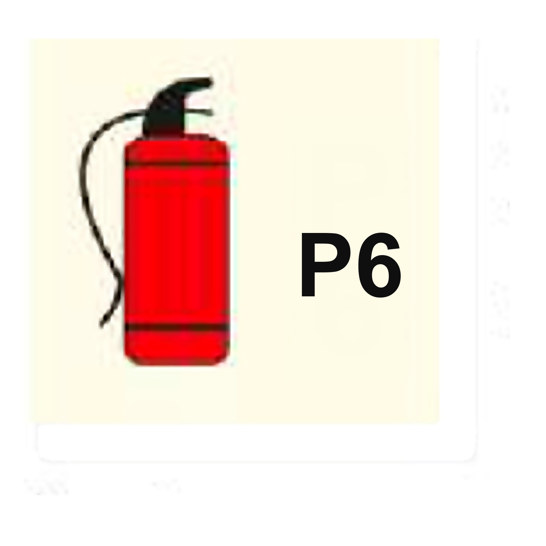 IFC78 — Powder fire extinguisher (6kg) | IMO Fire Control Sign | Seasonlite