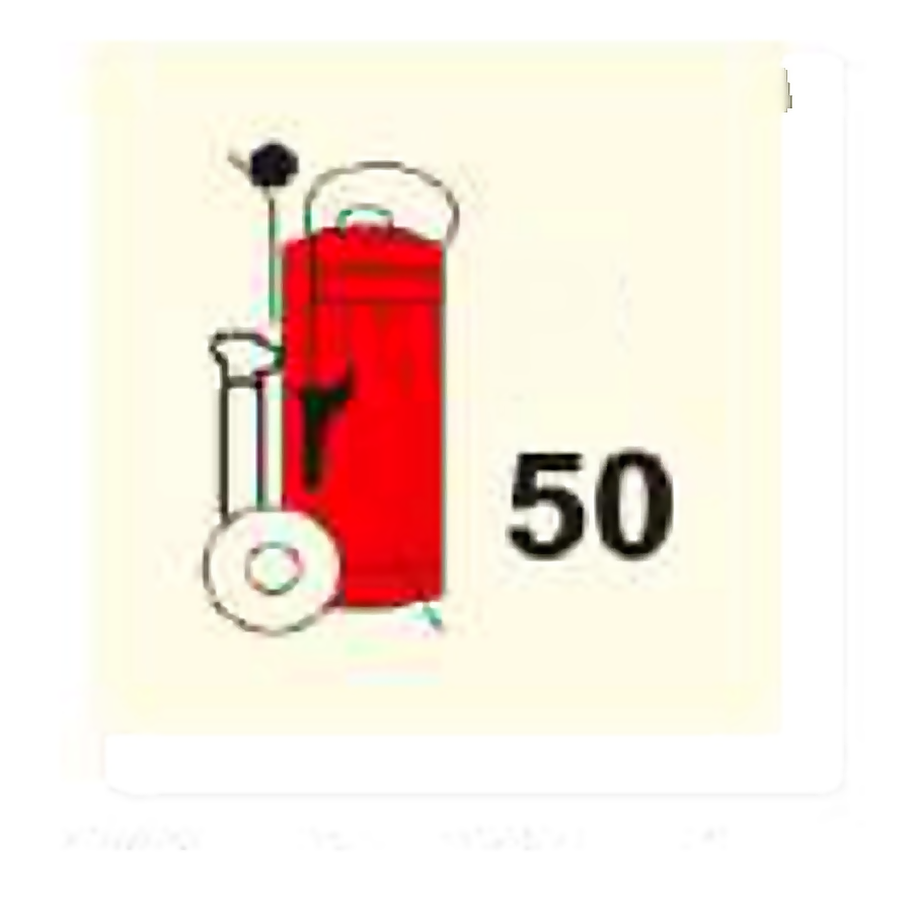 IFC83 — Wheeled powder fire extinguisher (50kg) | IMO Fire Control Sign | Seasonlite