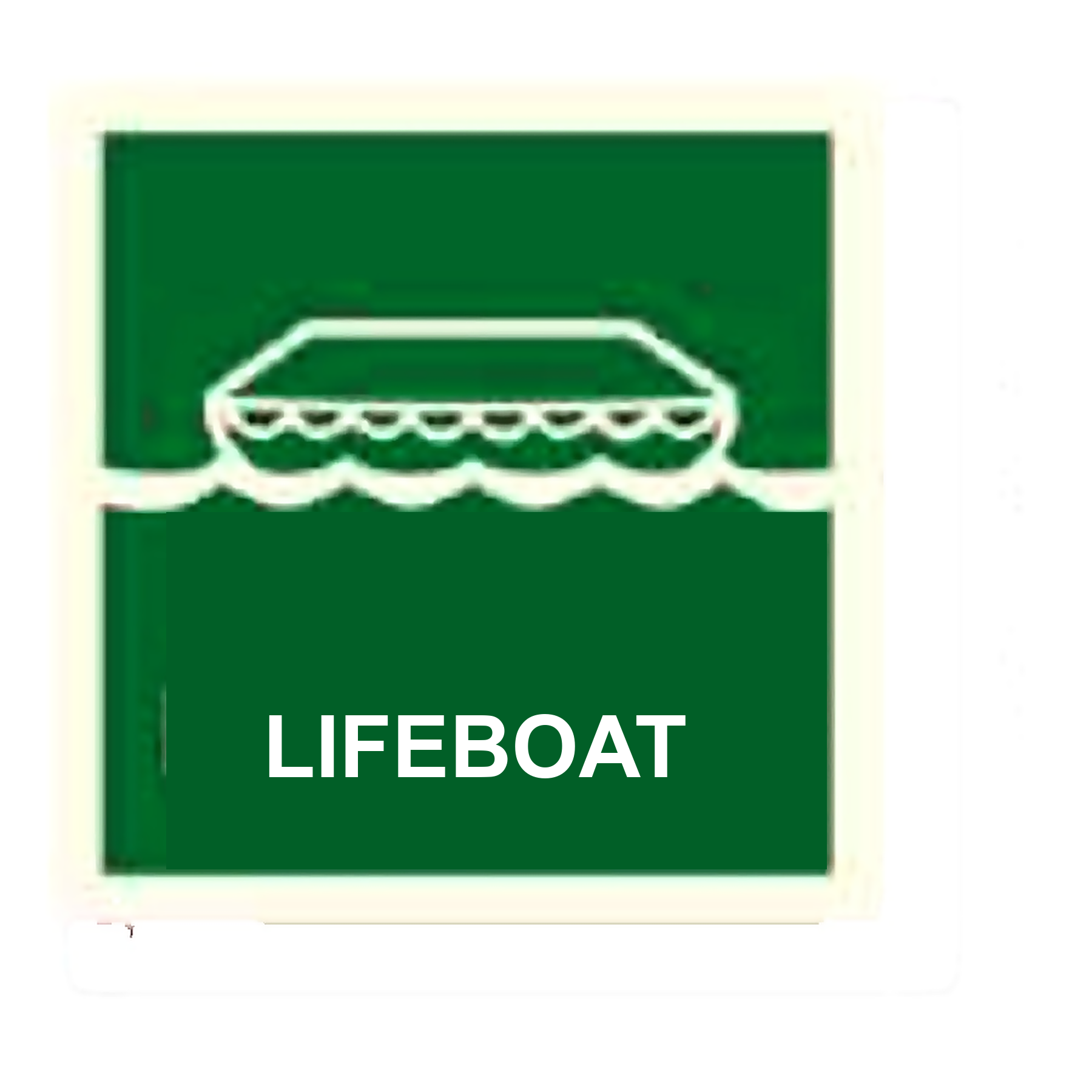 IS01 — Lifeboat | IMO Safety Sign | Seasonlite