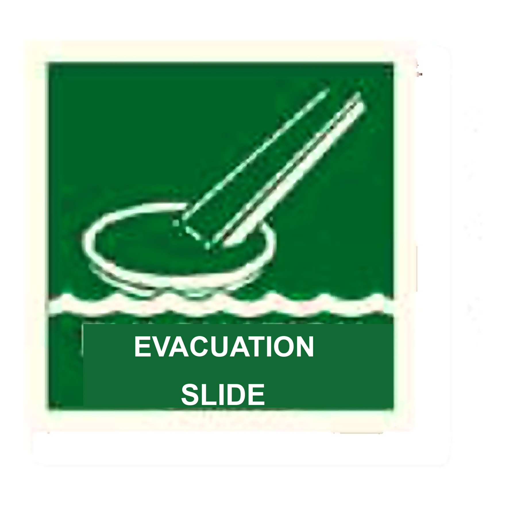 IS03 — Evacuation slide | IMO Safety Sign | Seasonlite