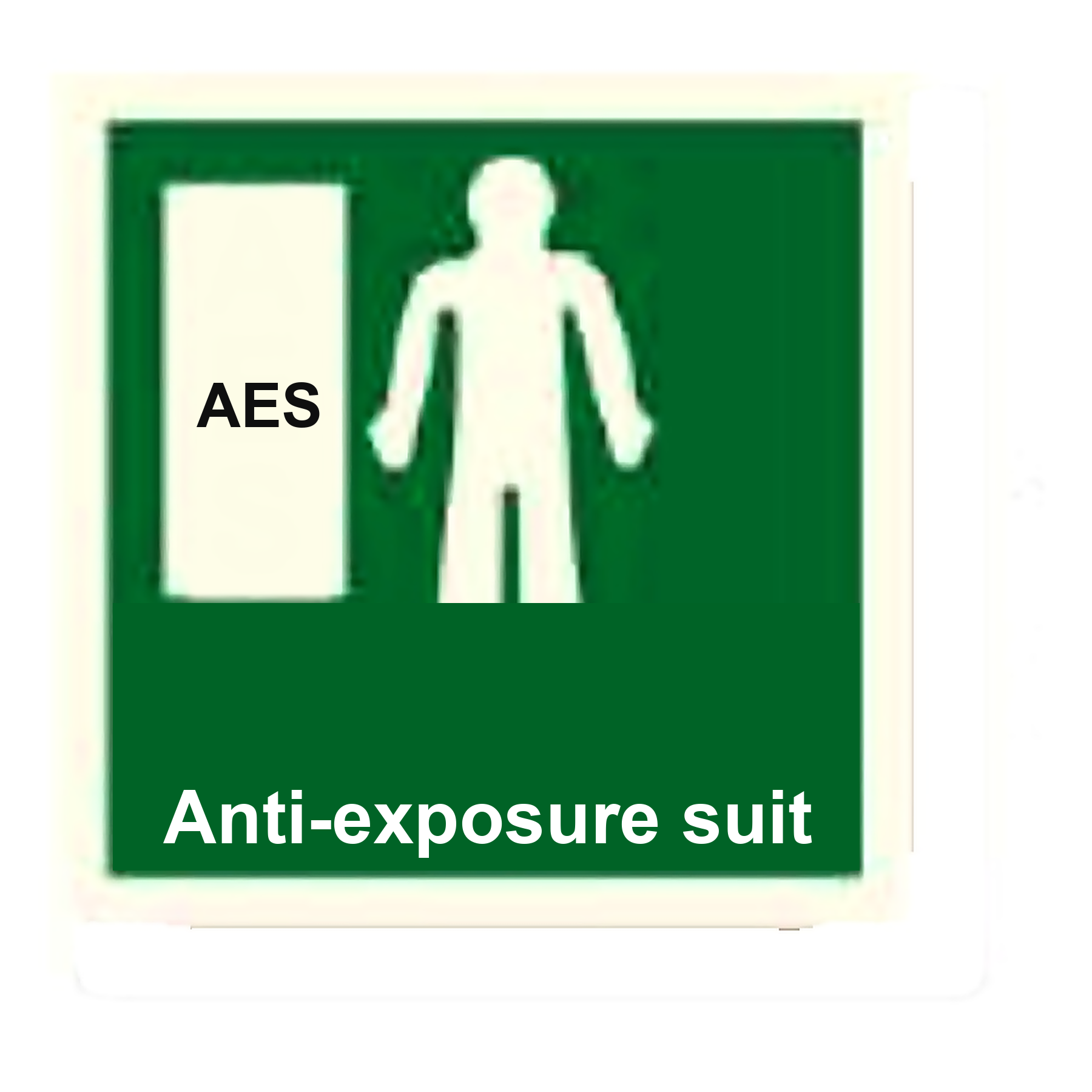 IS54 — Anti-exposure suit | IMO Safety Sign | Seasonlite