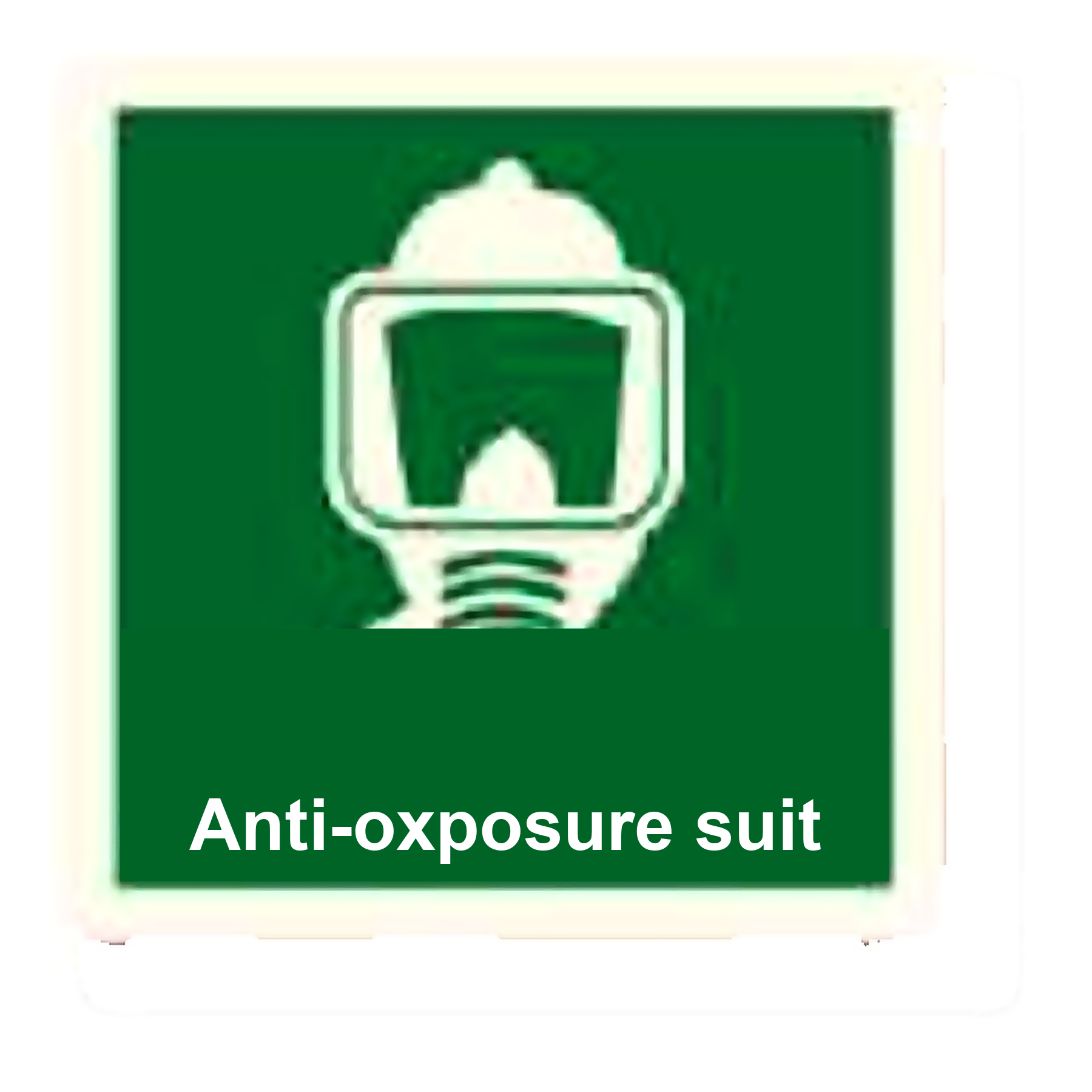 IS55 — Anti-exposure suit (2) | IMO Safety Sign | Seasonlite