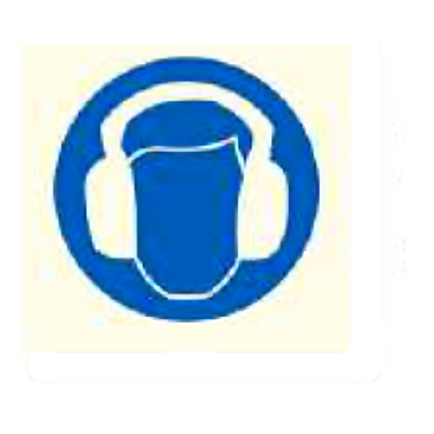 M07 — Wear ear protection | Mandatory Sign | Seasonlite
