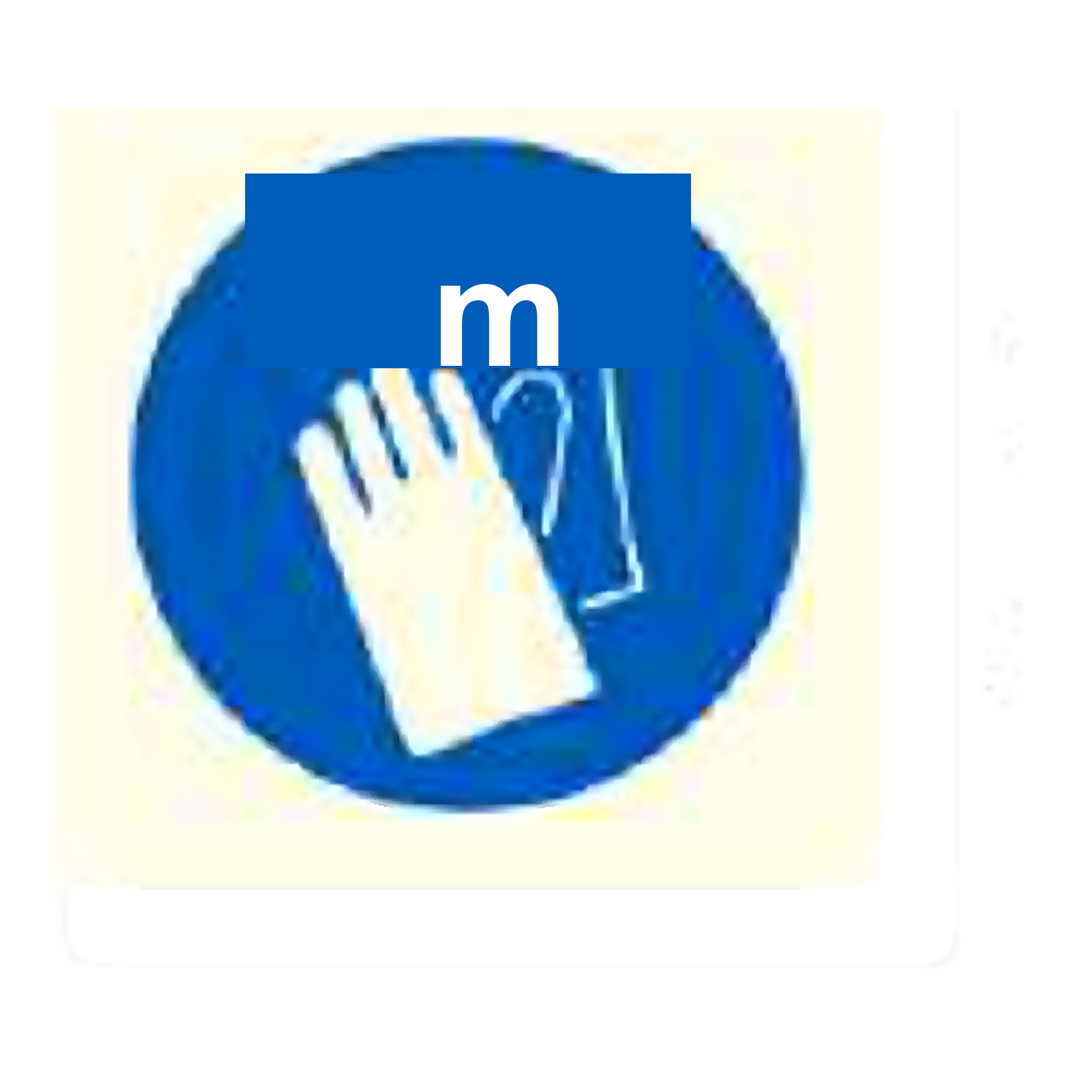 M08 — Wear hand protection | Mandatory Sign | Seasonlite