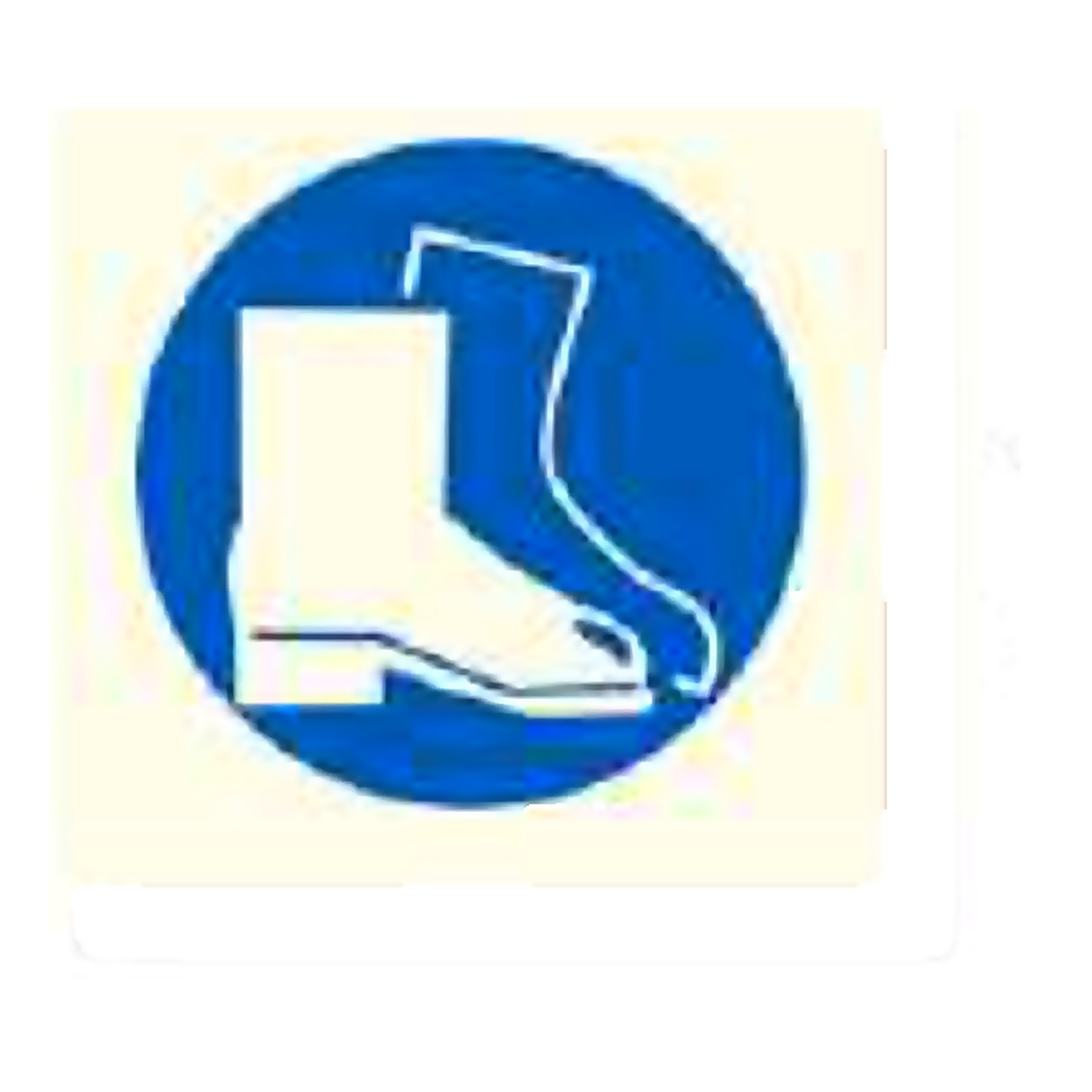 M09 — Wear foot protection | Mandatory Sign | Seasonlite