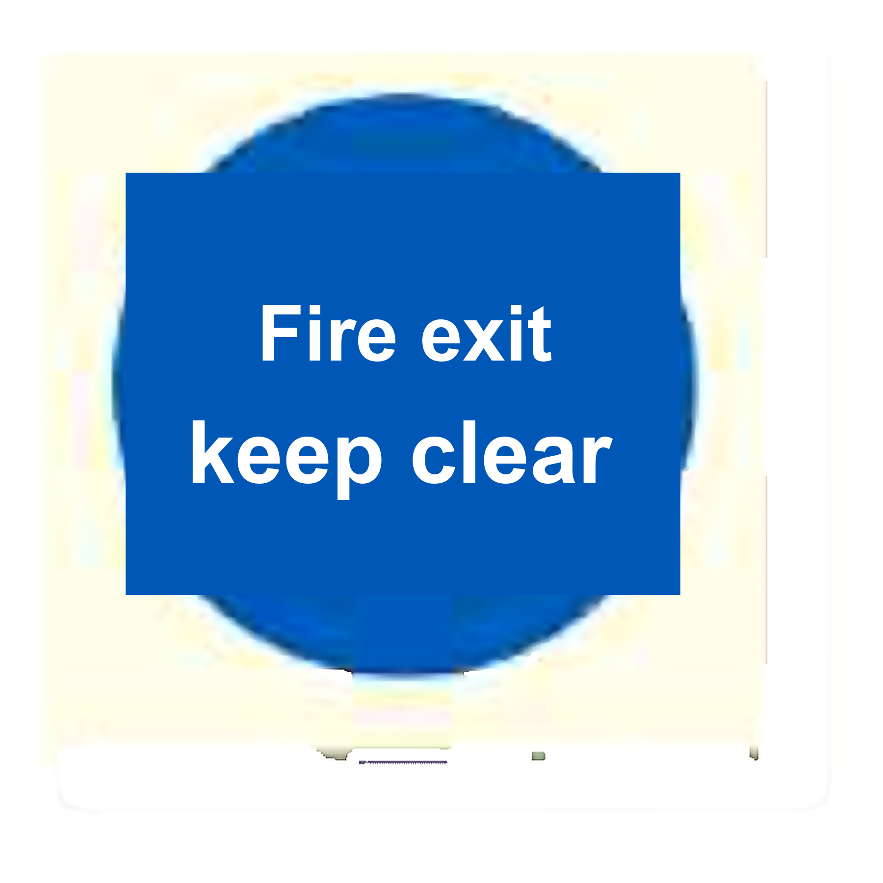 M29 — Fire exit keep clear | Mandatory Sign | Seasonlite