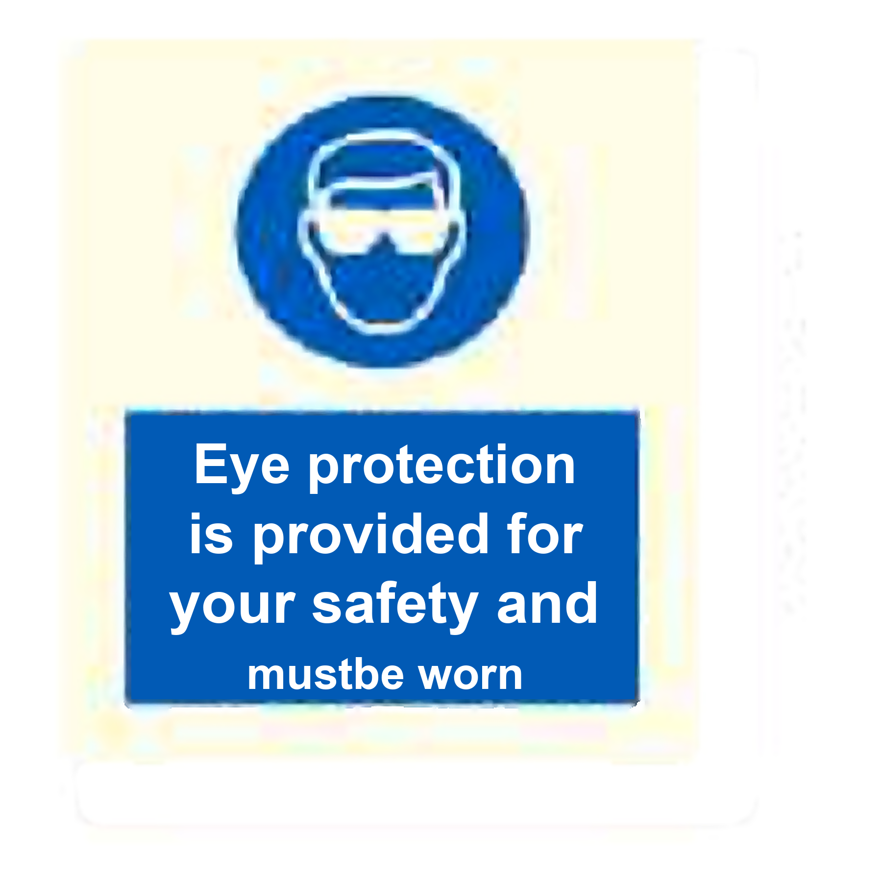 M42 — Wear face shield | Mandatory Sign | Seasonlite