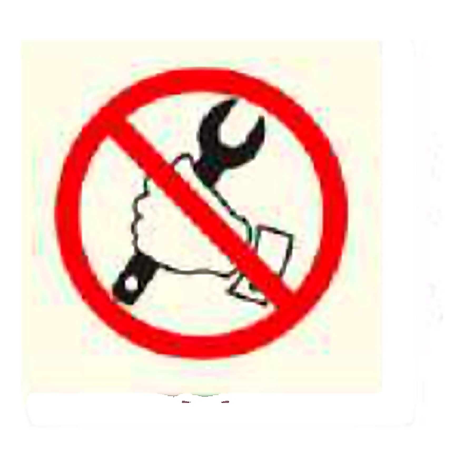 P07 — Do not operate switch | Prohibition Sign | Seasonlite
