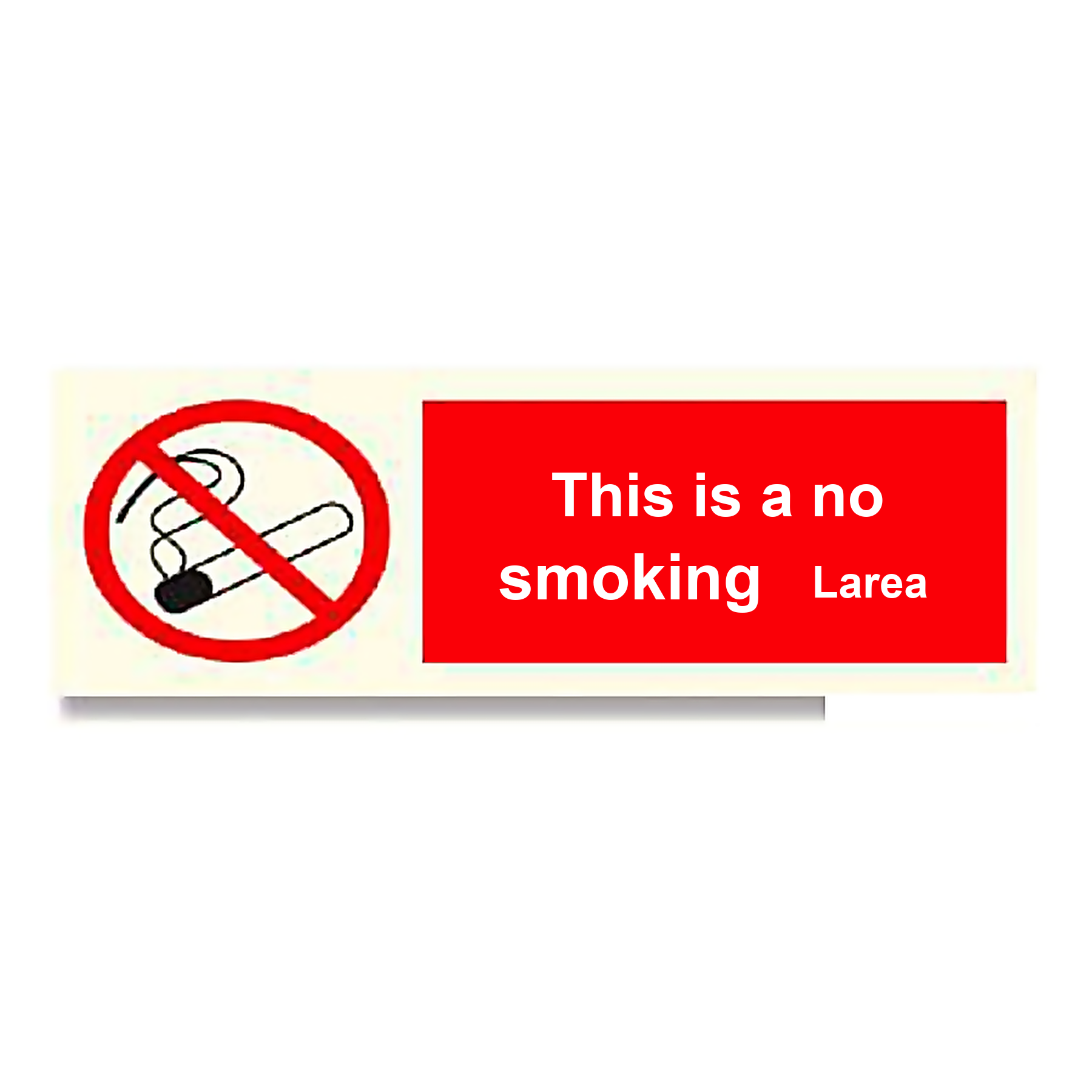 P14 — This is a no smoking area | Prohibition Sign | Seasonlite