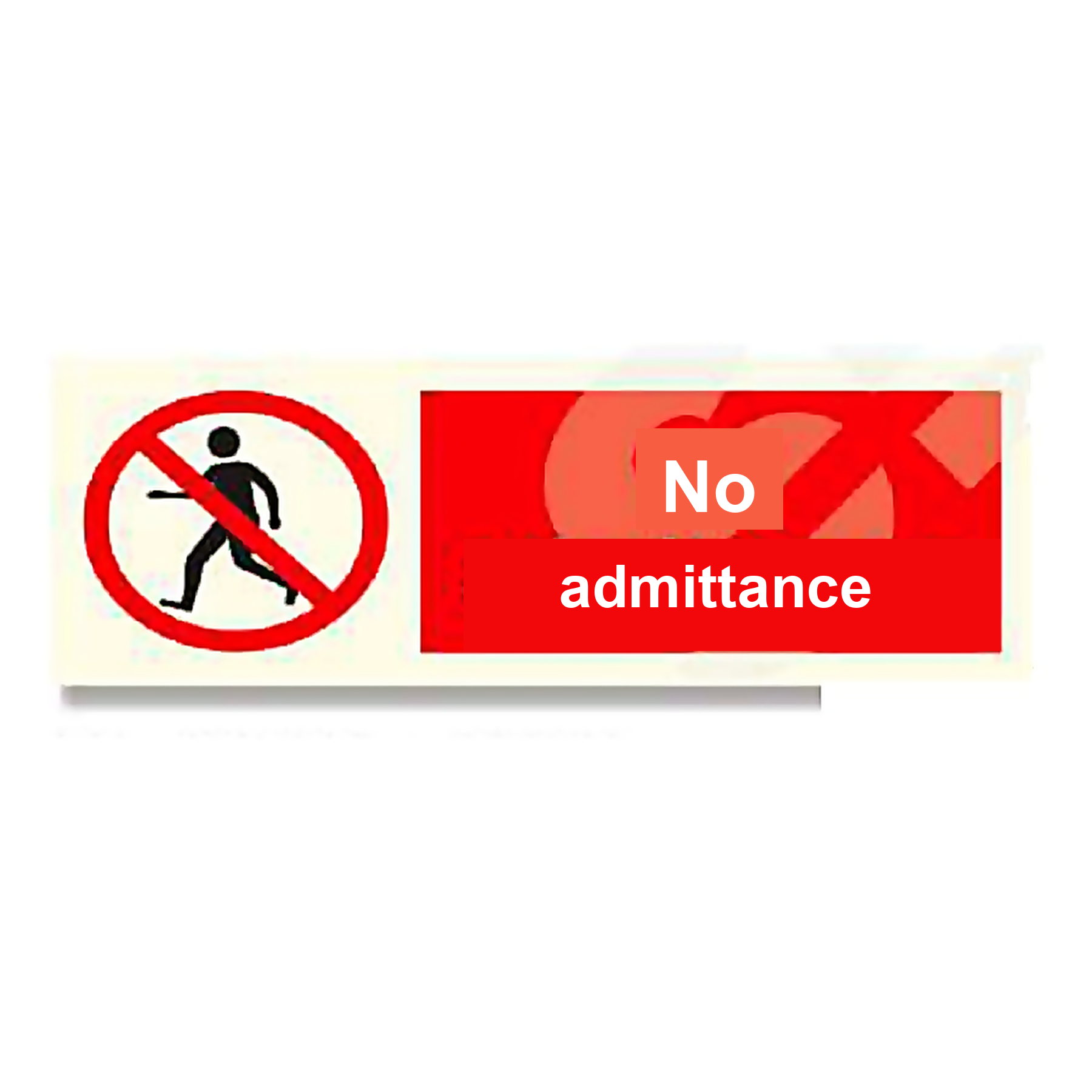 P23 — No admittance | Prohibition Sign | Seasonlite