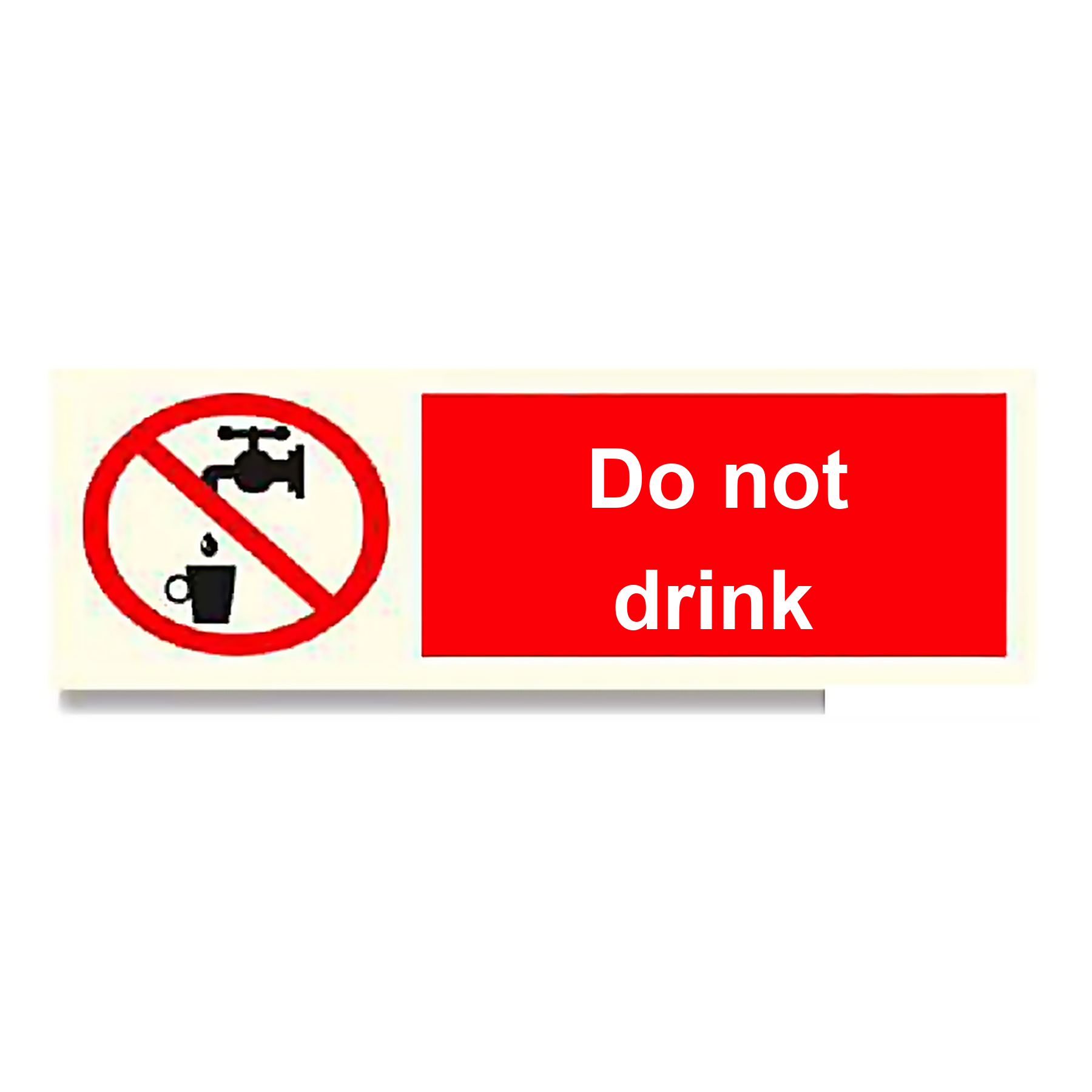 P29 — Do not drink | Prohibition Sign | Seasonlite