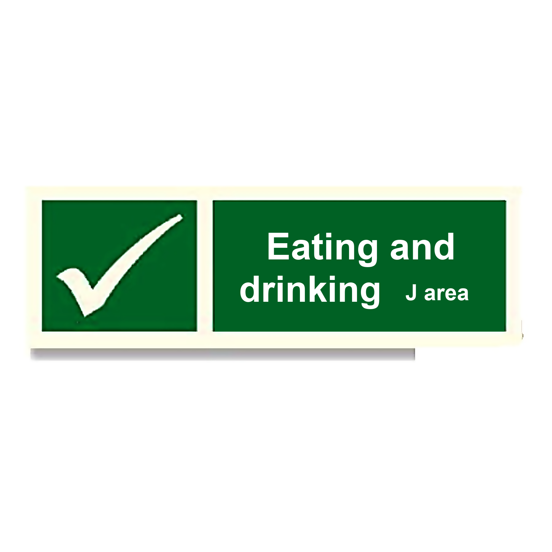 S34 — Eating and drinking area | Safety Sign | Seasonlite
