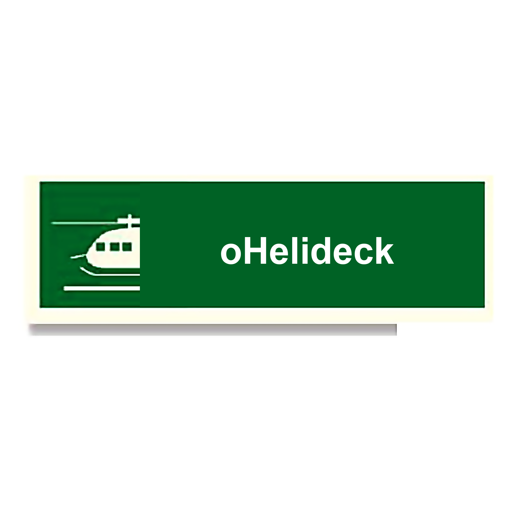 S36 — Helideck | Safety Sign | Seasonlite