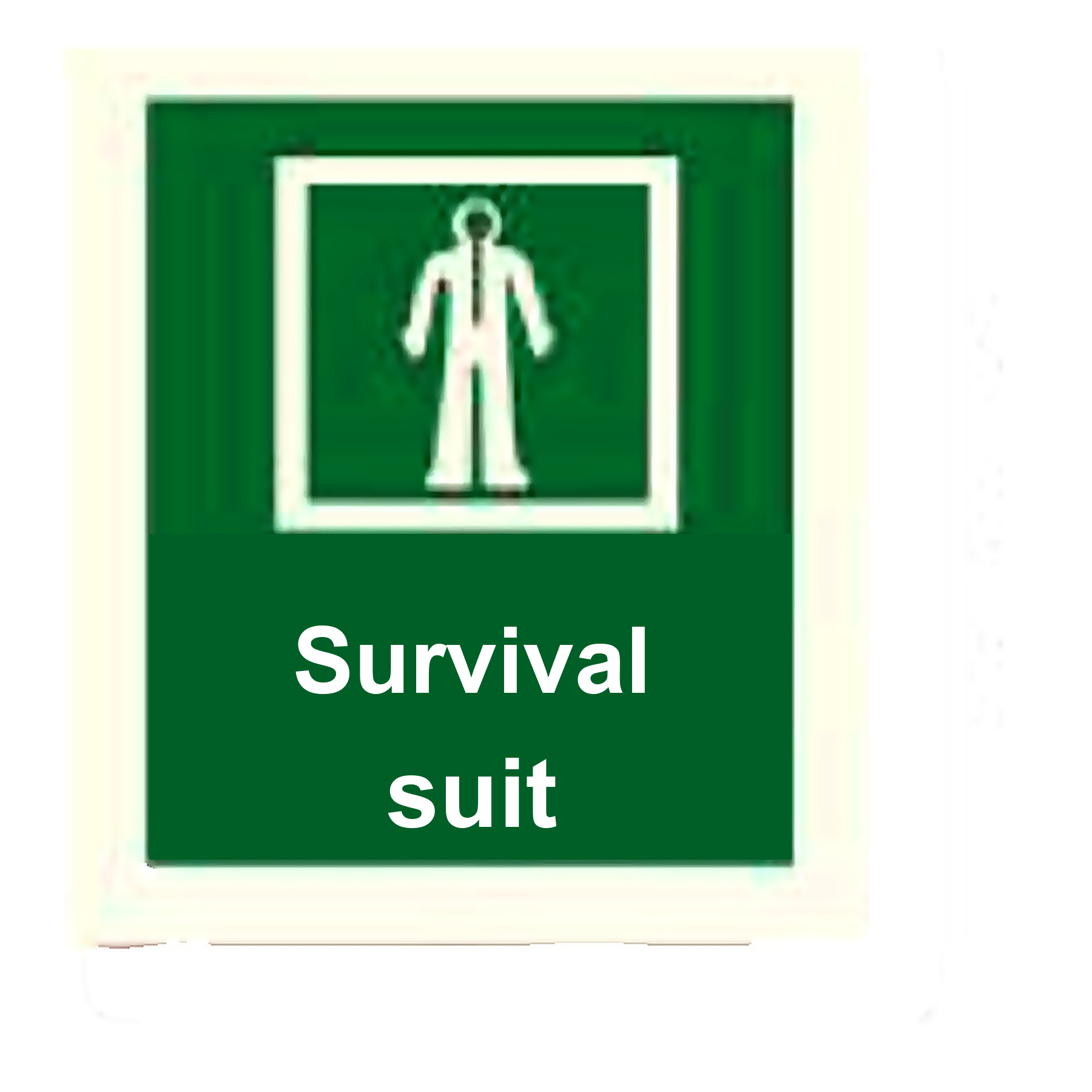 S44 — Survival suit | Safety Sign | Seasonlite