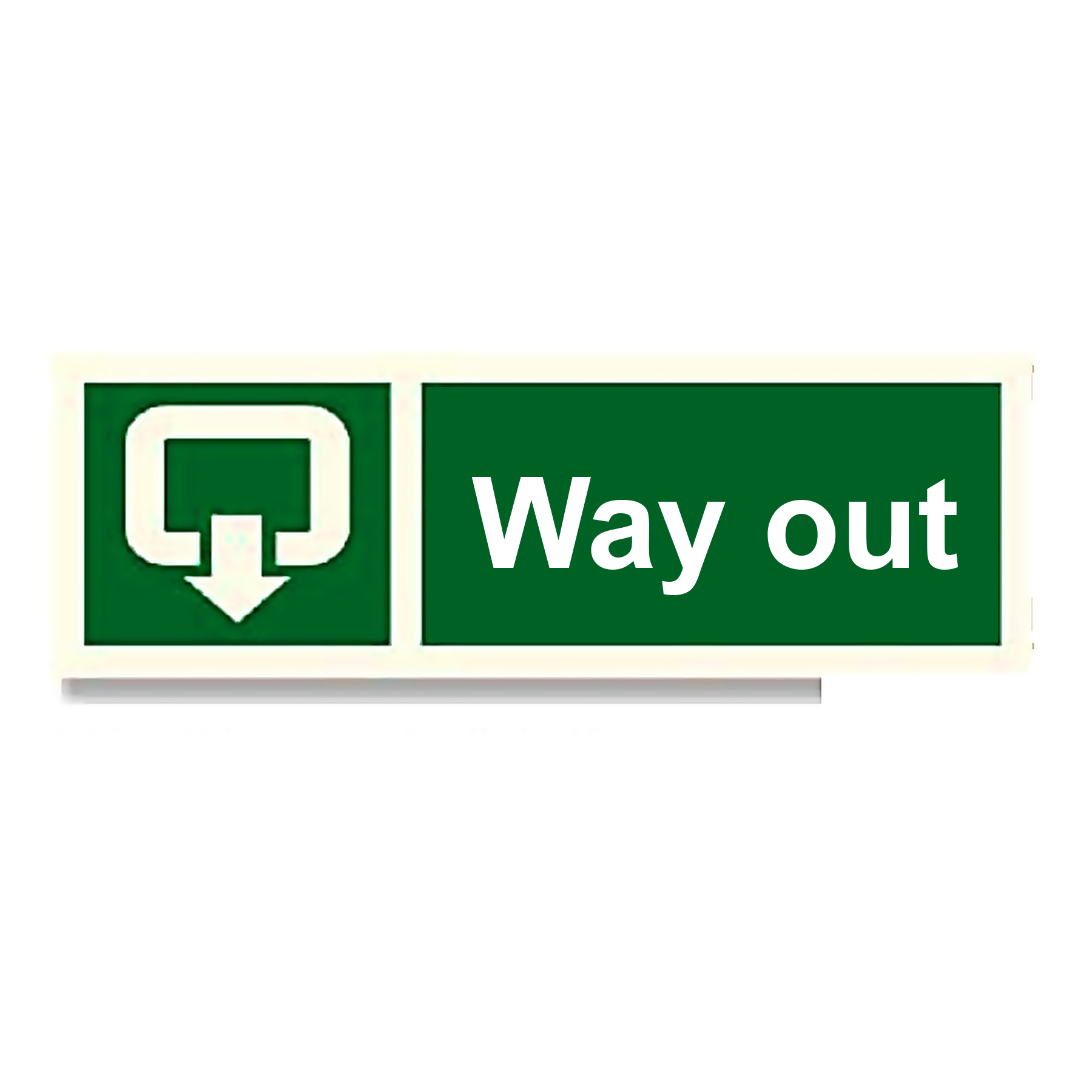 S64 — Way out | Safety Sign | Seasonlite