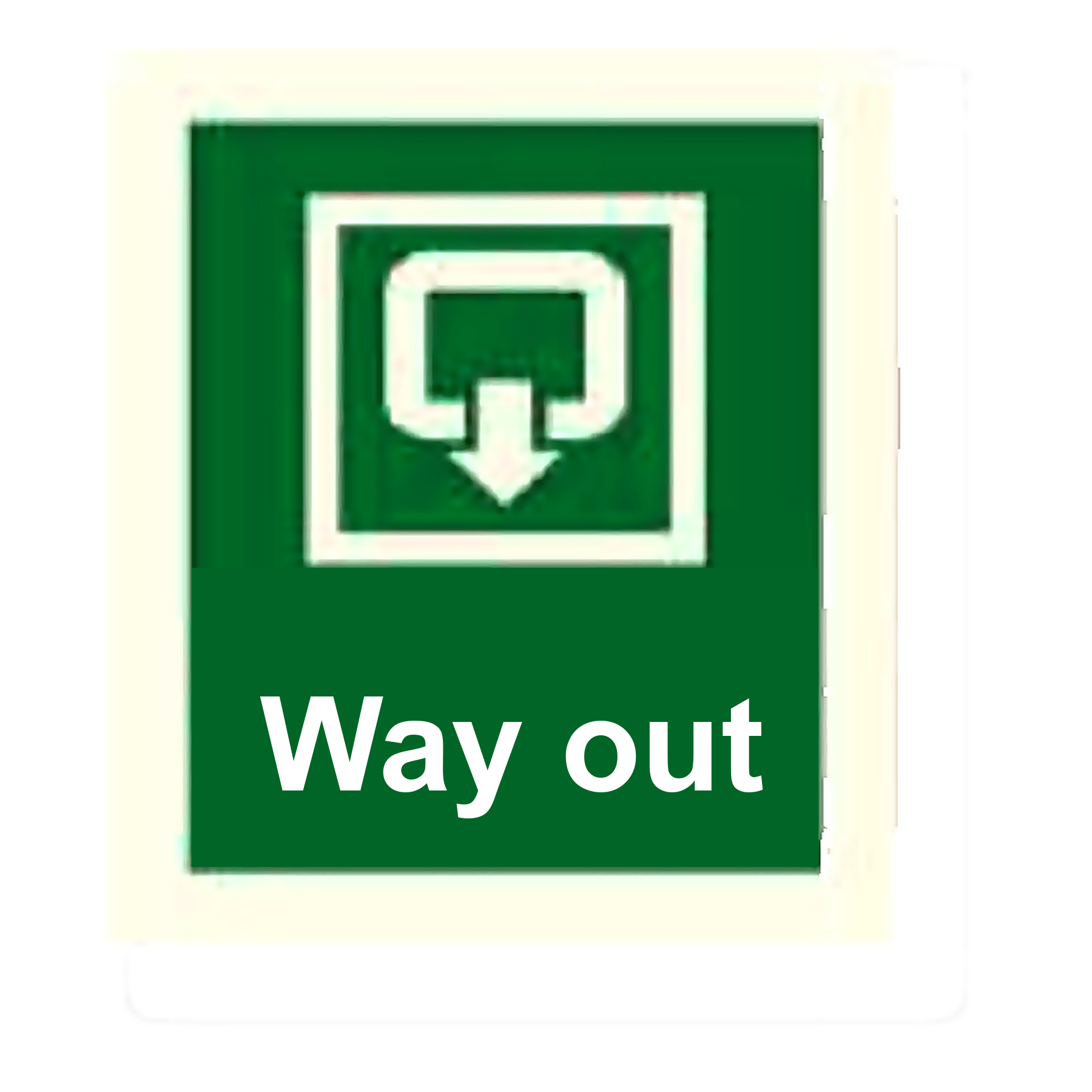 S86 — Way out | Safety Sign | Seasonlite