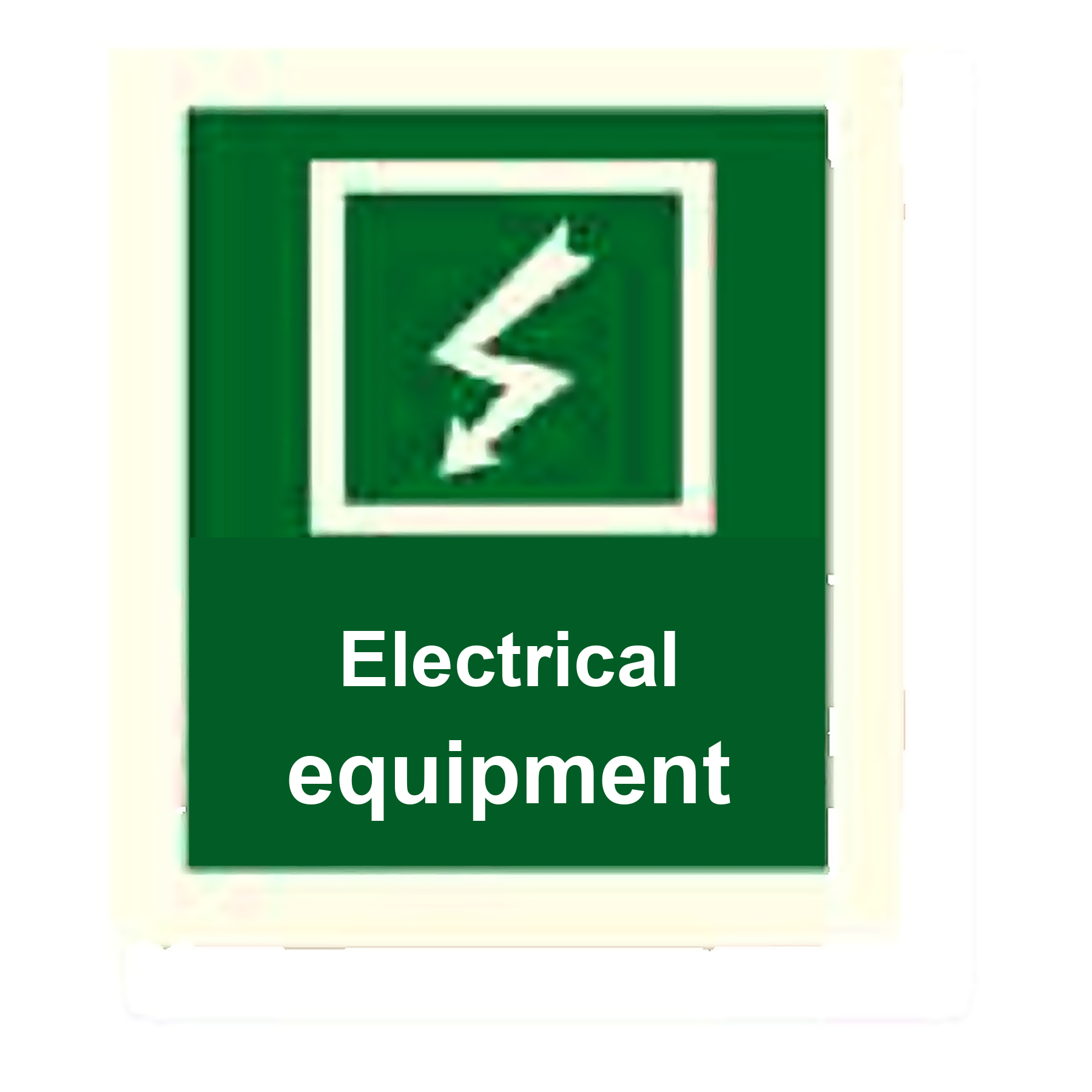 S91 — Electrical equipment | Safety Sign | Seasonlite