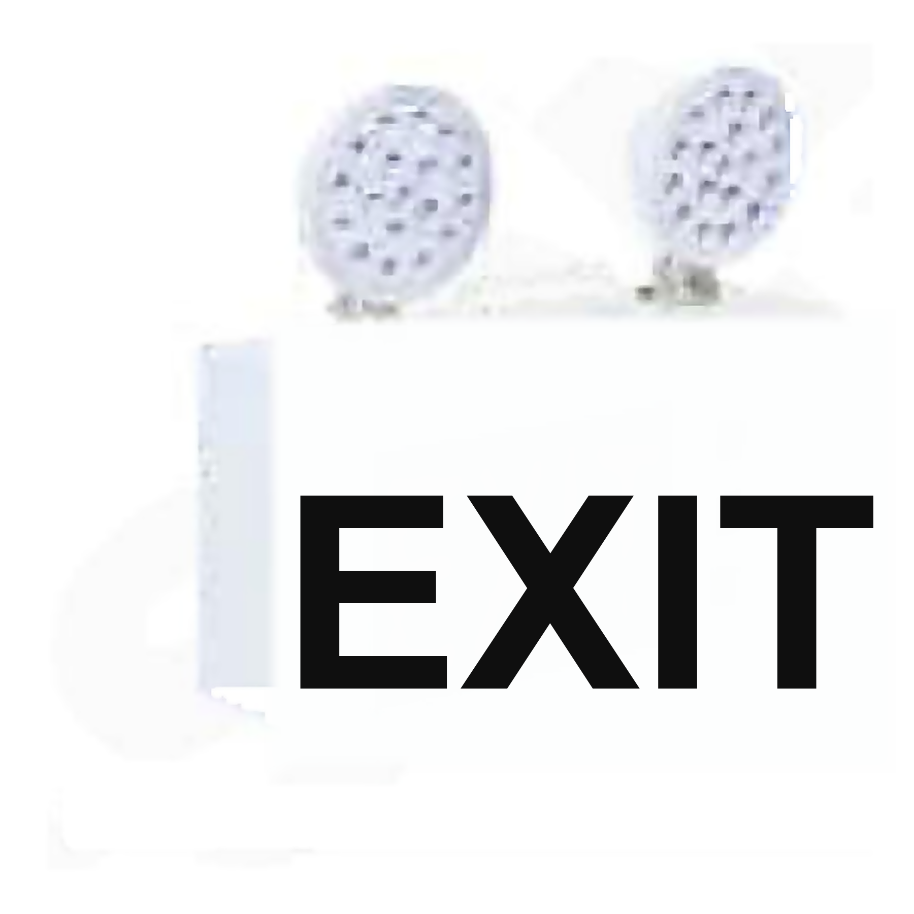 SEL LED/ML — Self-Contained Rechargeable Emergency Light - Maintained (Green EXIT) | Emergency Exit Lights | Seasonlite