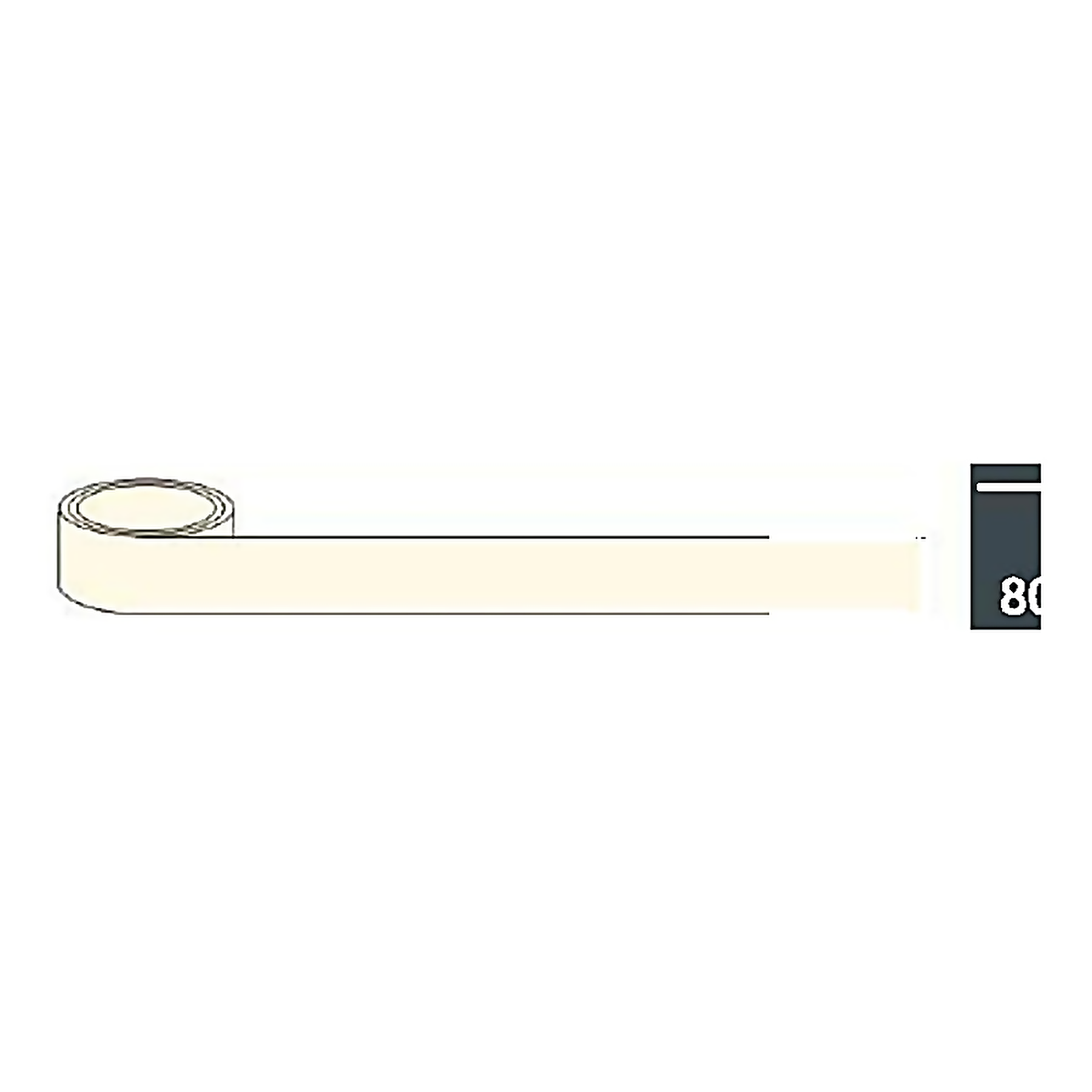 T02 — Vinyl Tape - Emergency Equipment / Handrail / Stair ID (80mm) | Tape | Seasonlite