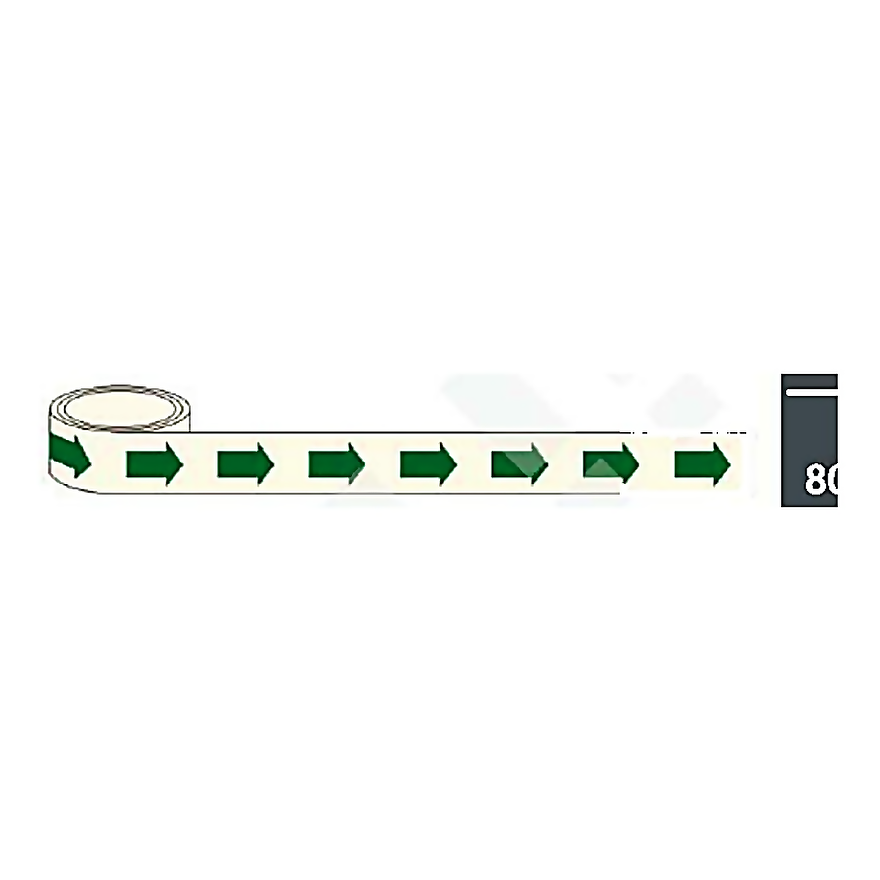 T06 — Arrow Tape - Way Finding / Escape Direction (80mm) | Tape | Seasonlite
