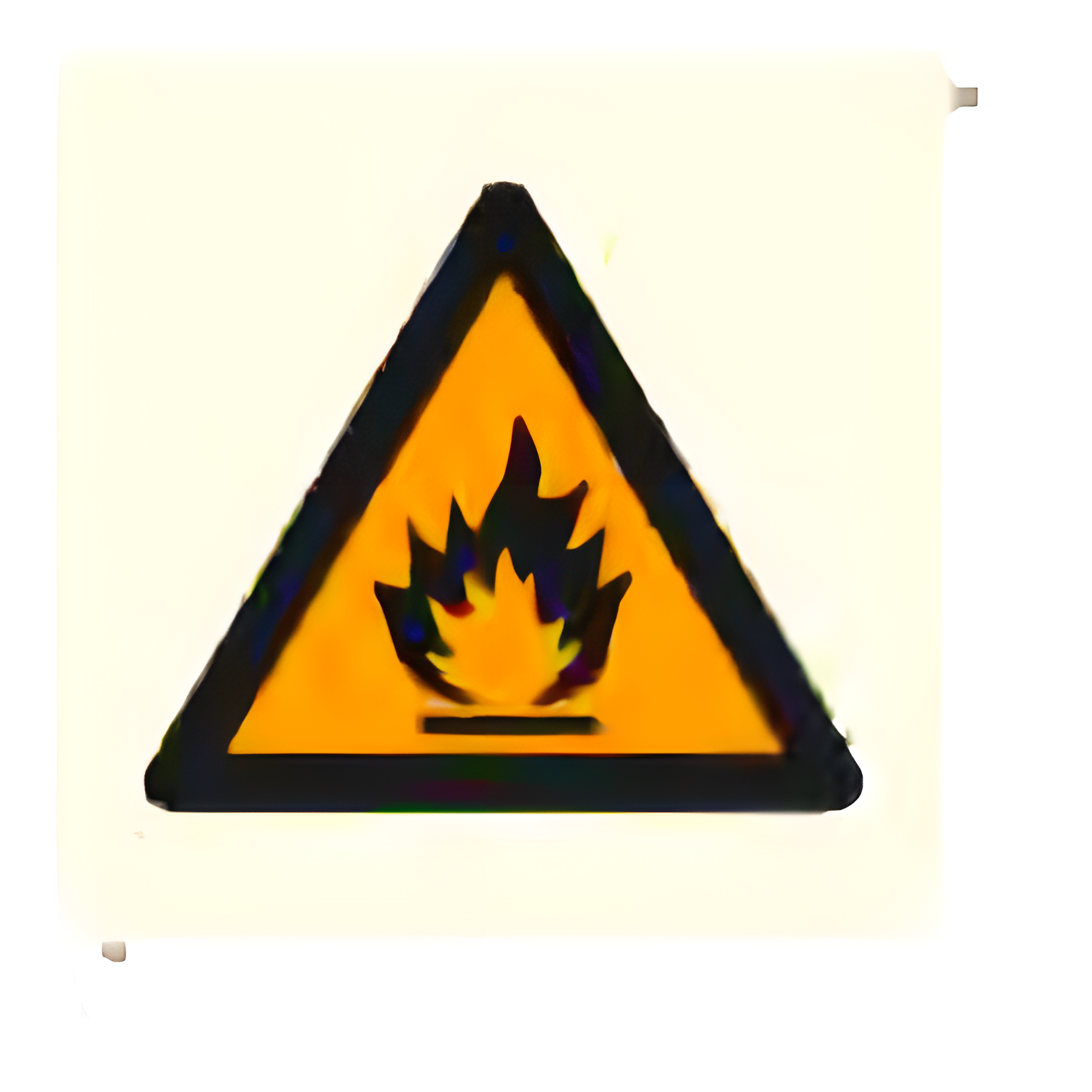W10 — Fire hazard / flammable | Warning Sign | Seasonlite