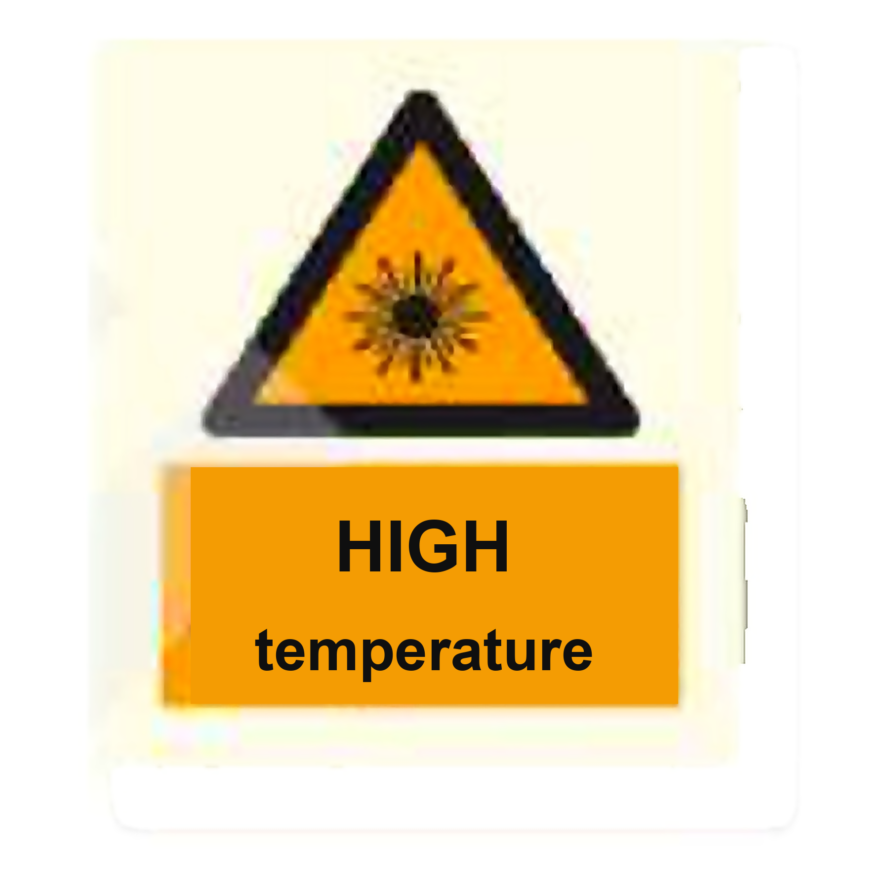 W15 — High temperature | Warning Sign | Seasonlite