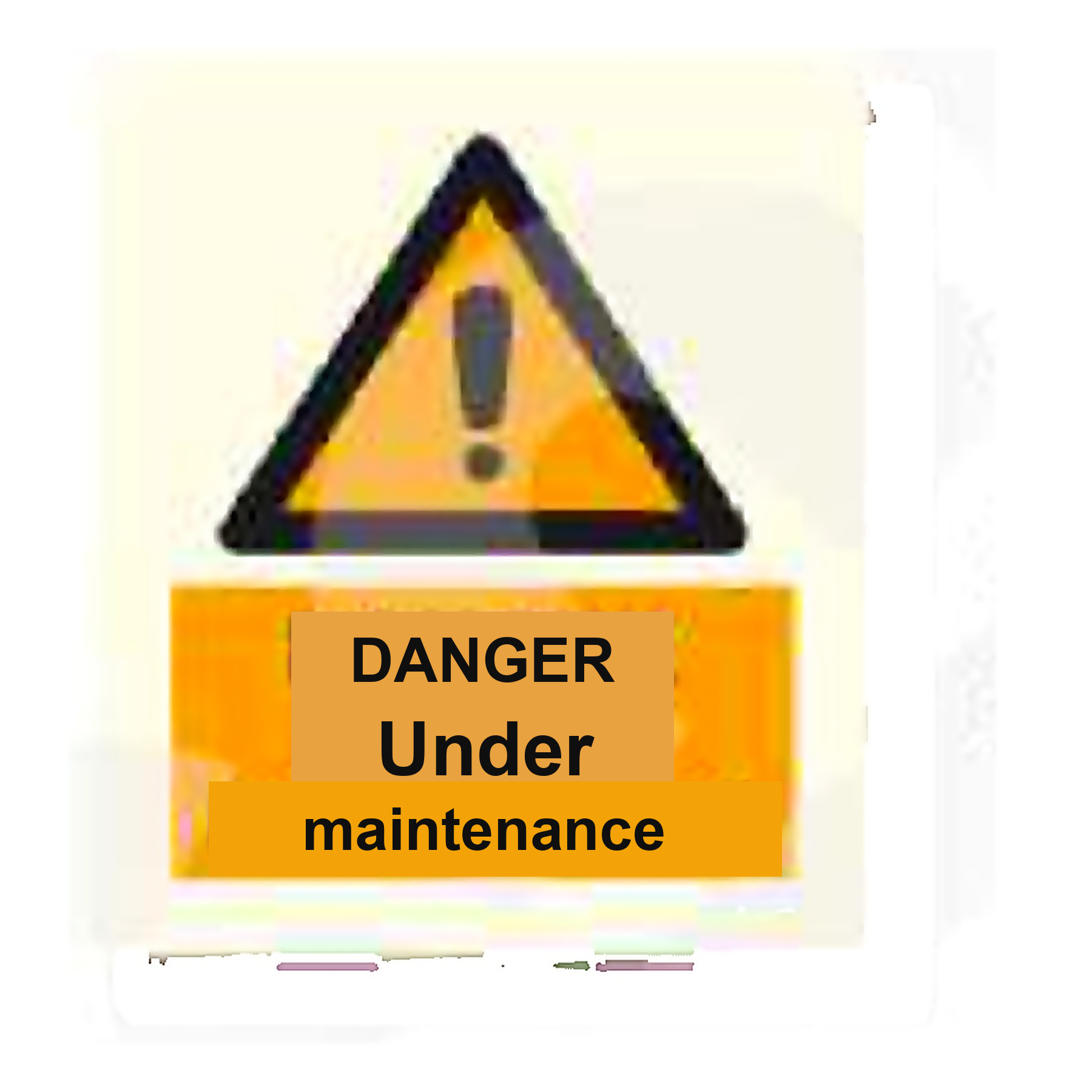 W23 — Danger - under maintenance | Warning Sign | Seasonlite