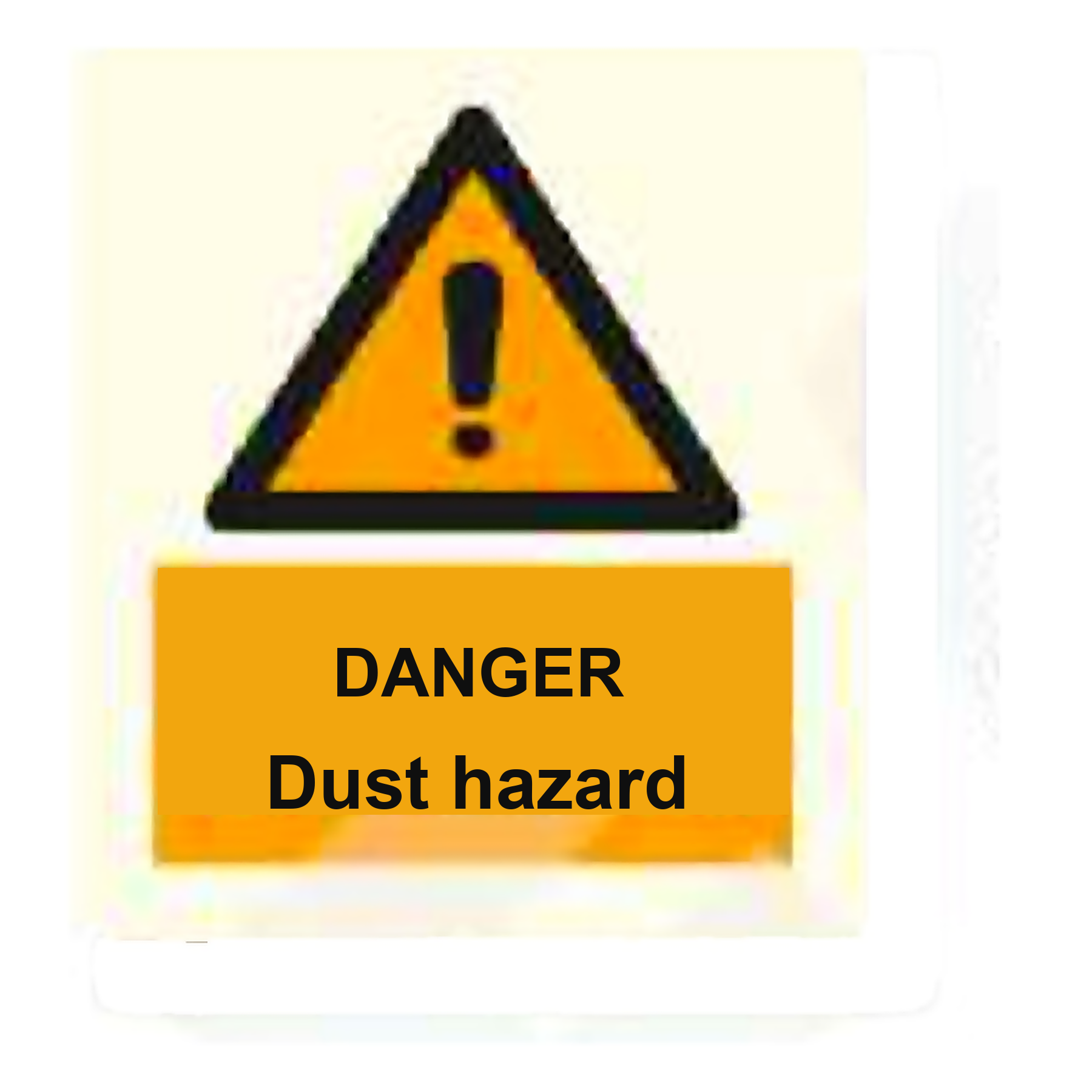 W27 — Danger - dust hazard | Warning Sign | Seasonlite