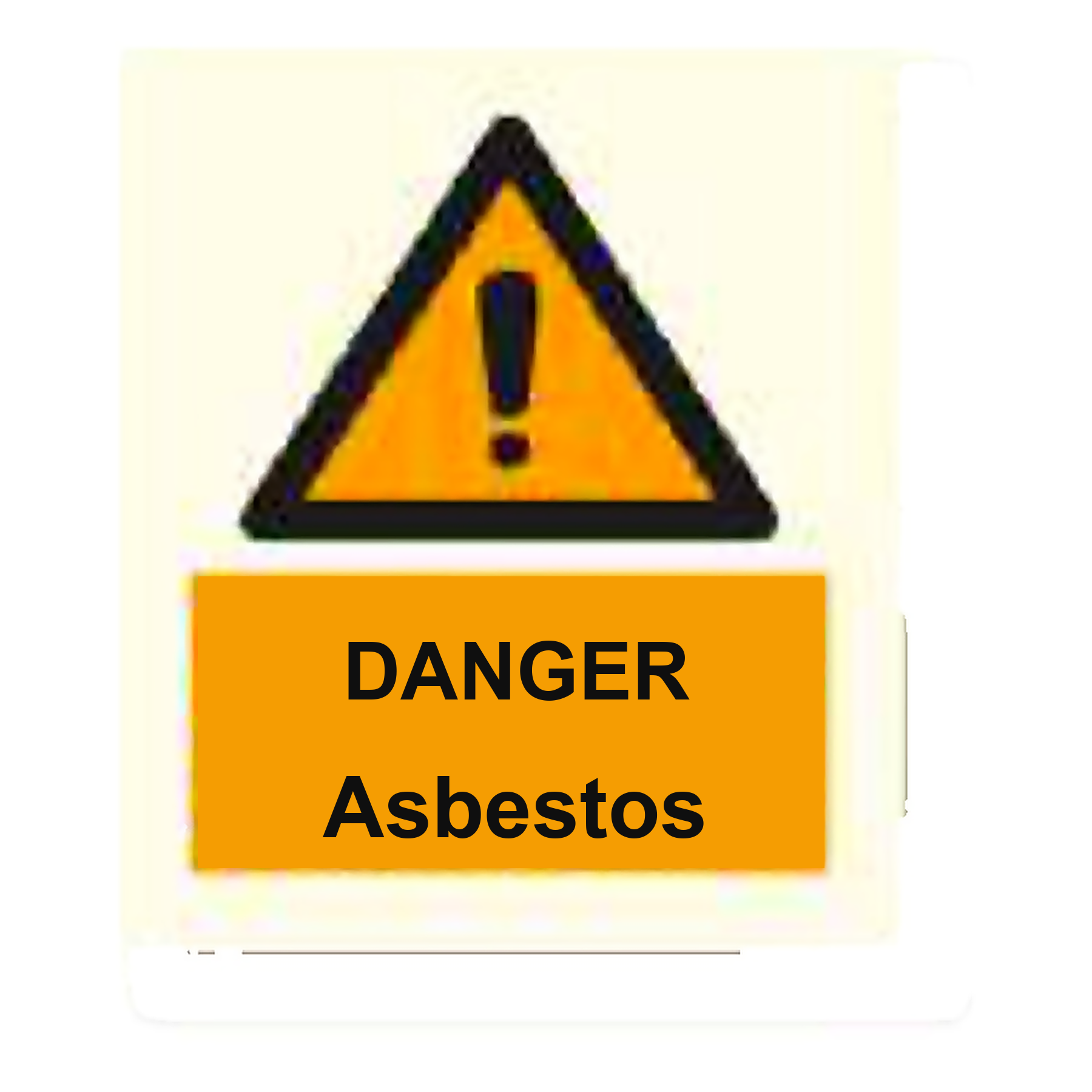 W30 — Danger - asbestos | Warning Sign | Seasonlite