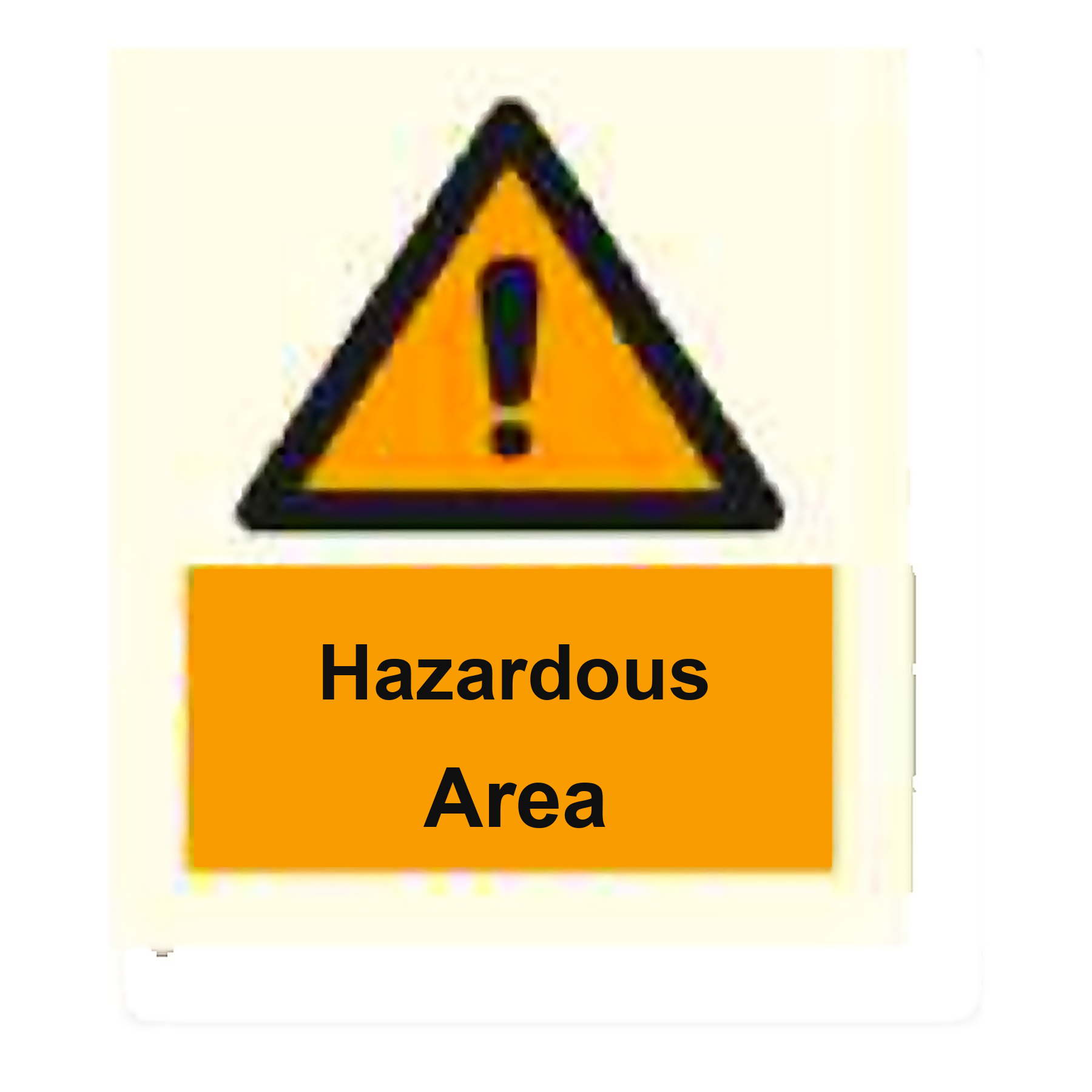 W35 — Hazardous area | Warning Sign | Seasonlite