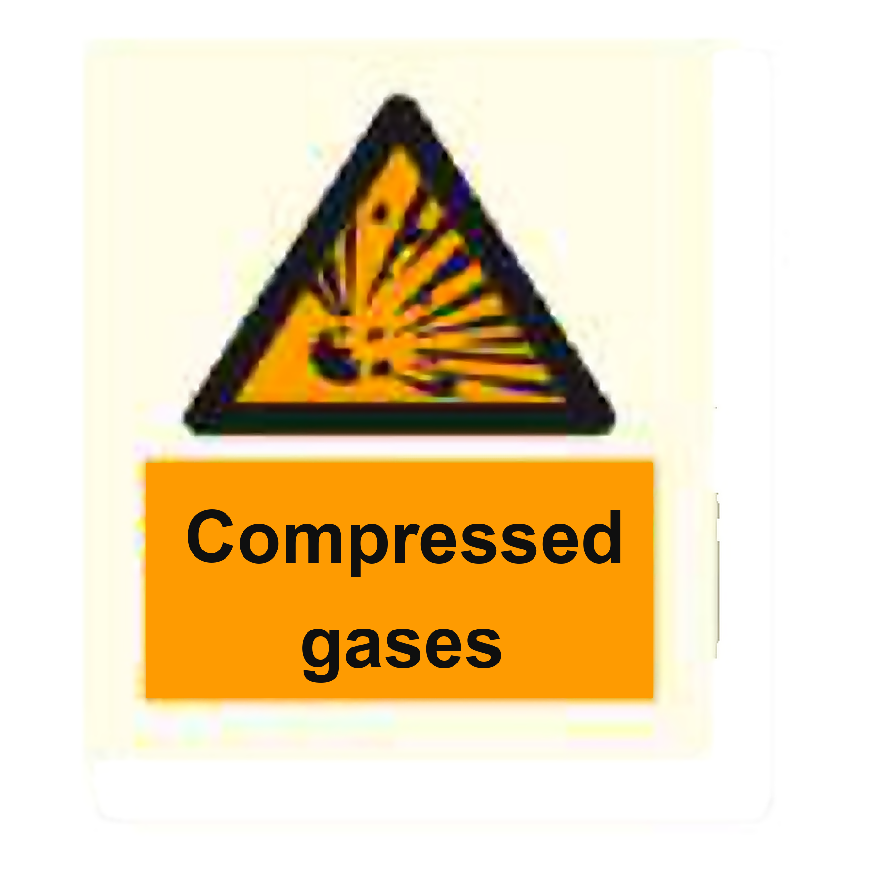 W45 — Compressed gases | Warning Sign | Seasonlite