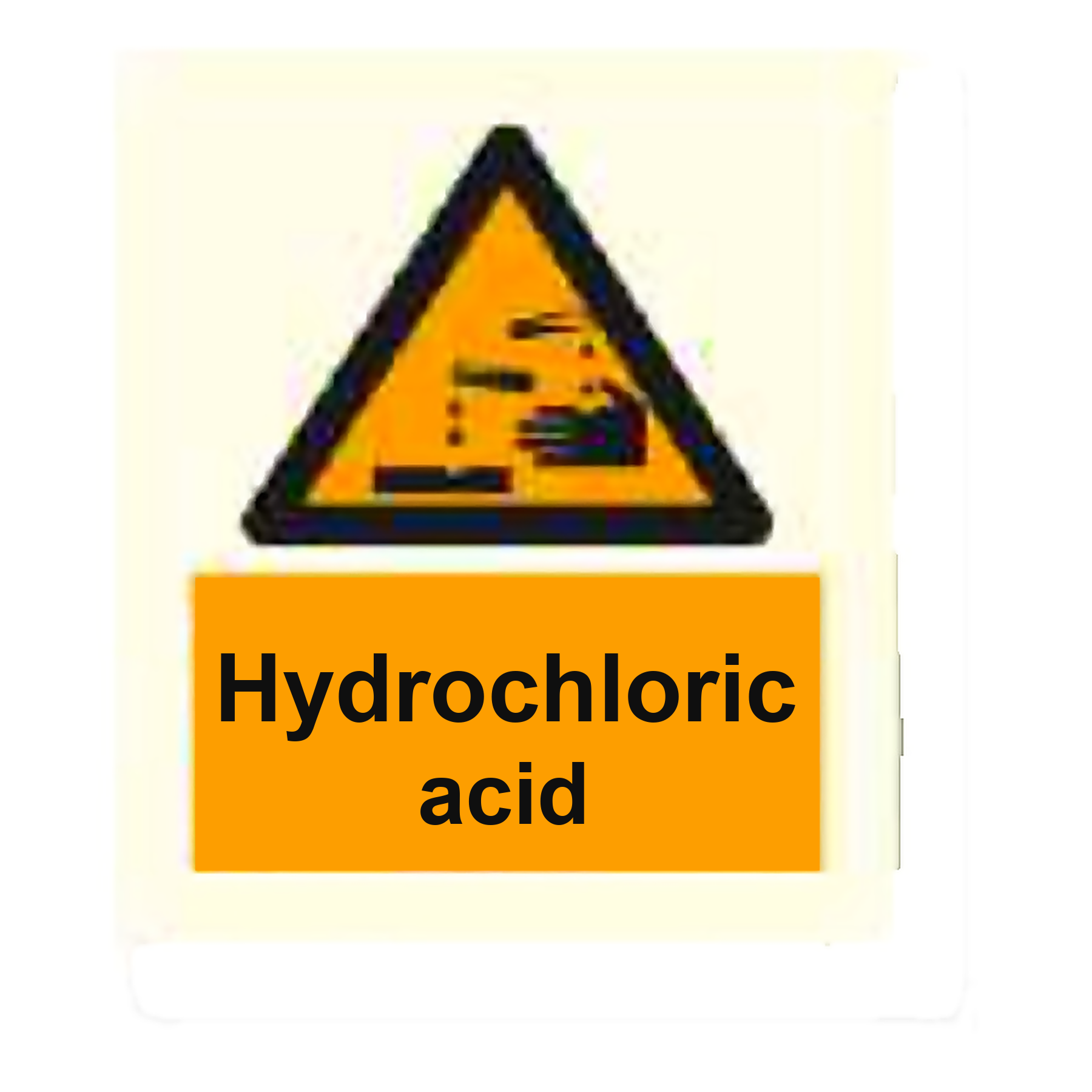 W50 — Hydrochloric acid | Warning Sign | Seasonlite