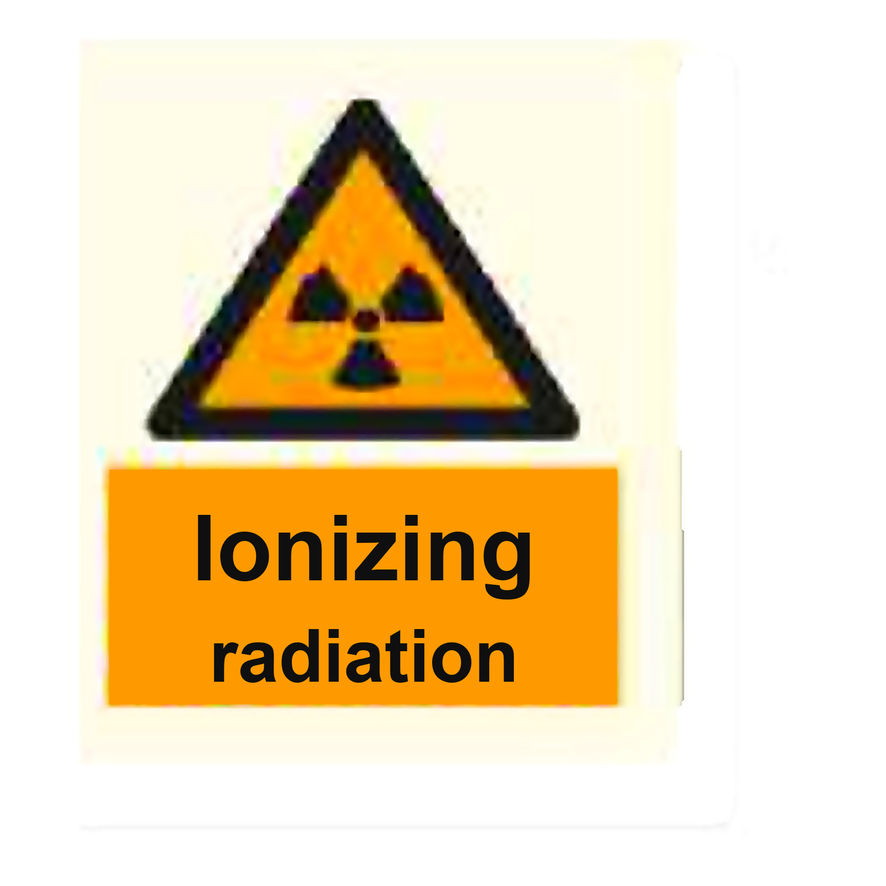 W80 — Ionizing radiation | Warning Sign | Seasonlite