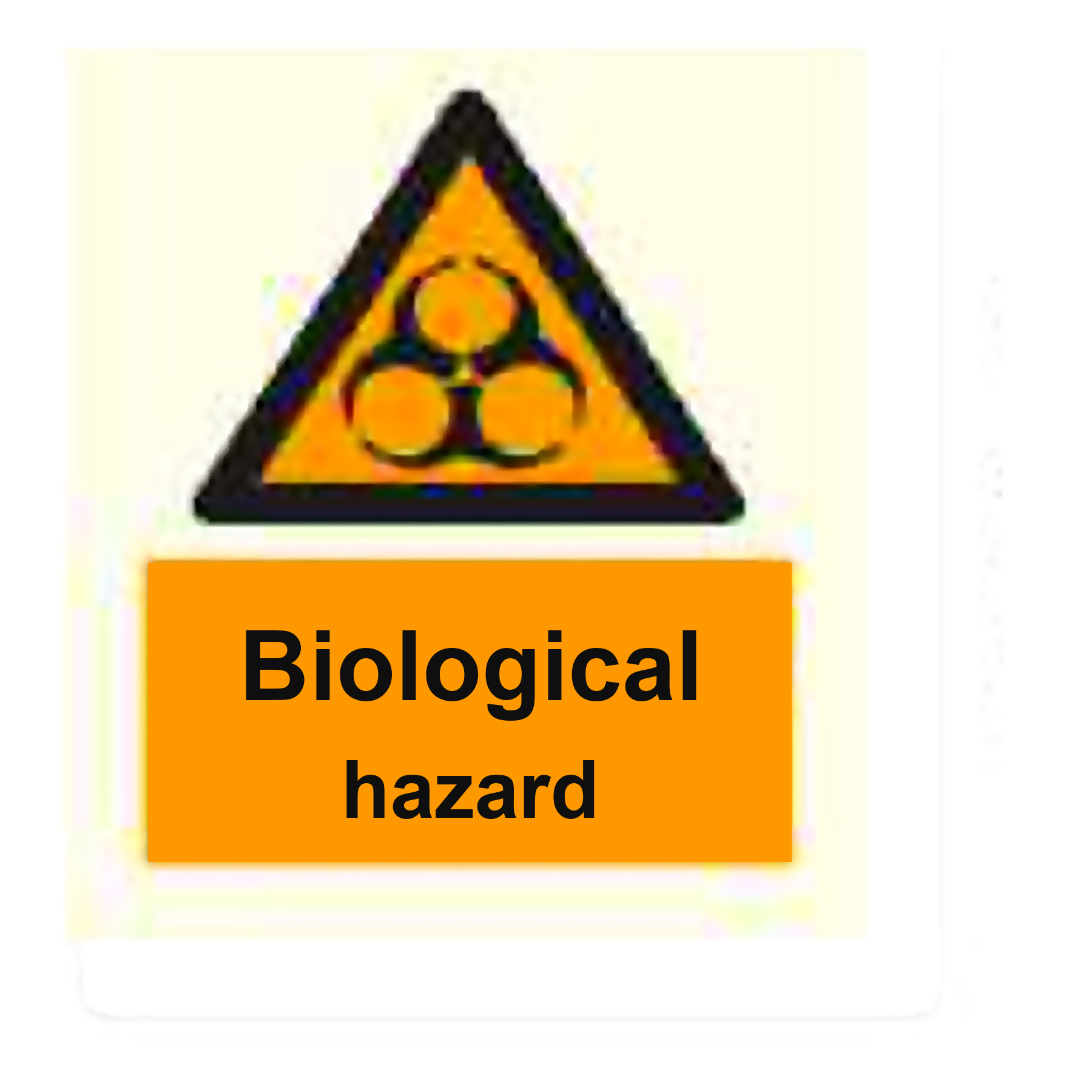 W81 — Biological hazard | Warning Sign | Seasonlite